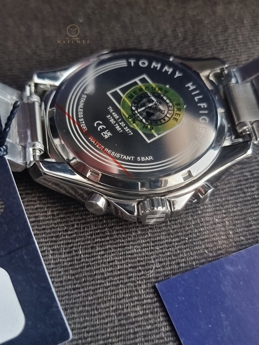 Tommy Hilfiger Jordan 1792095 Black Dial Two-Tone Steel Bracelet Men's Watch