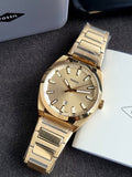 Fossil Everett Quartz Gold Dial 42mm Men's Watch FS5965
