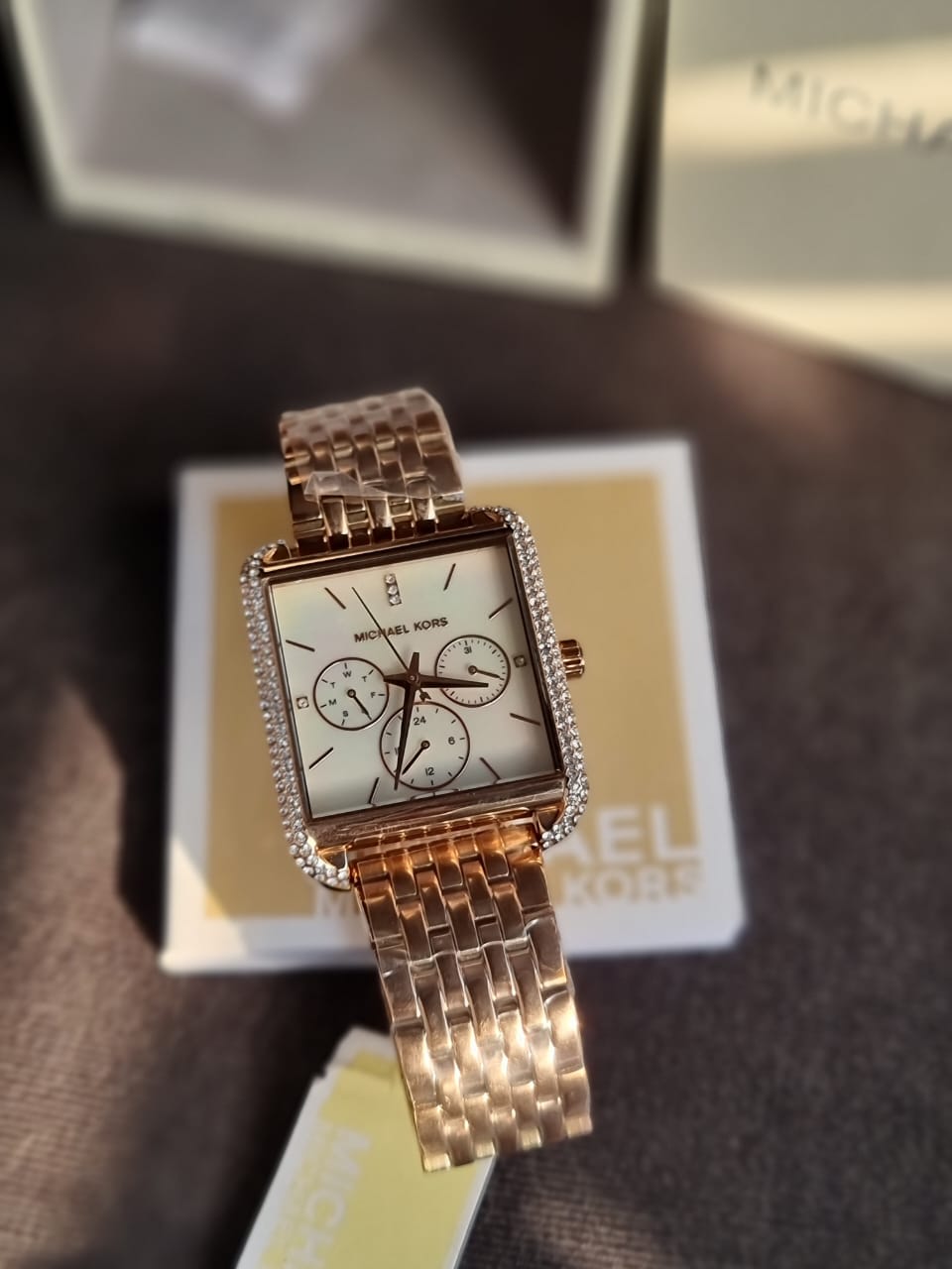 Michael Kors Women's Drew Multifunction Rose Gold-Tone Stainless Steel Watch MK4375