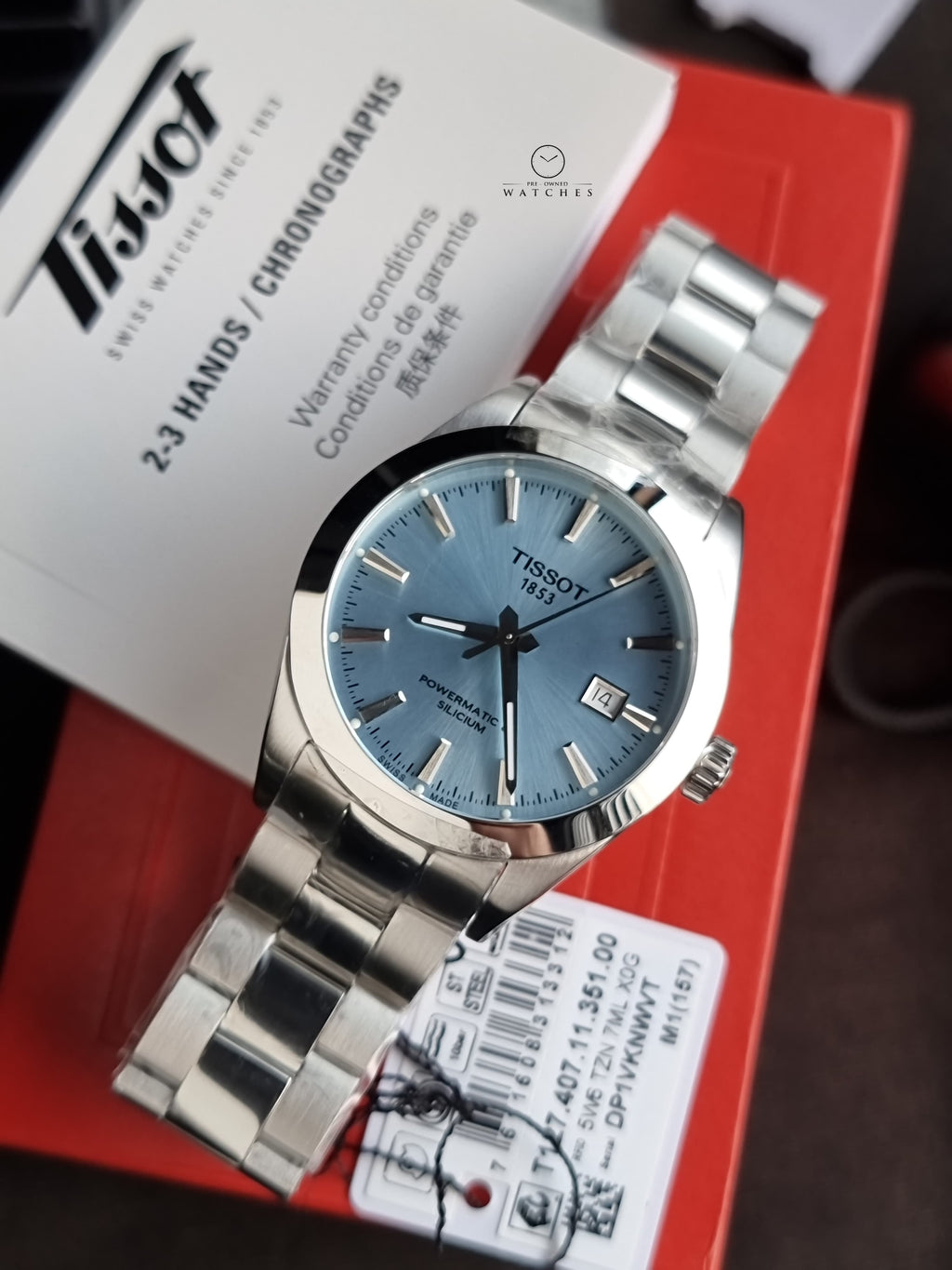 Tissot Gentleman Powermatic 80 Automatic Ice Blue Dial Watch
T127.407.11.351.00