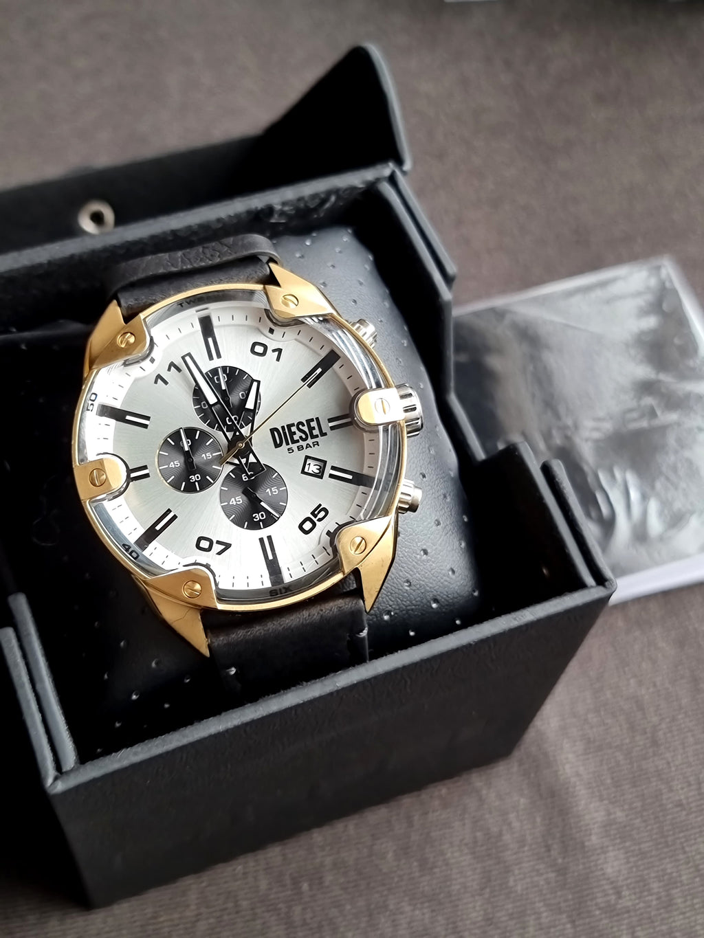 Diesel Spiked Stainless Steel Chronograph Men's Watch DZ4671