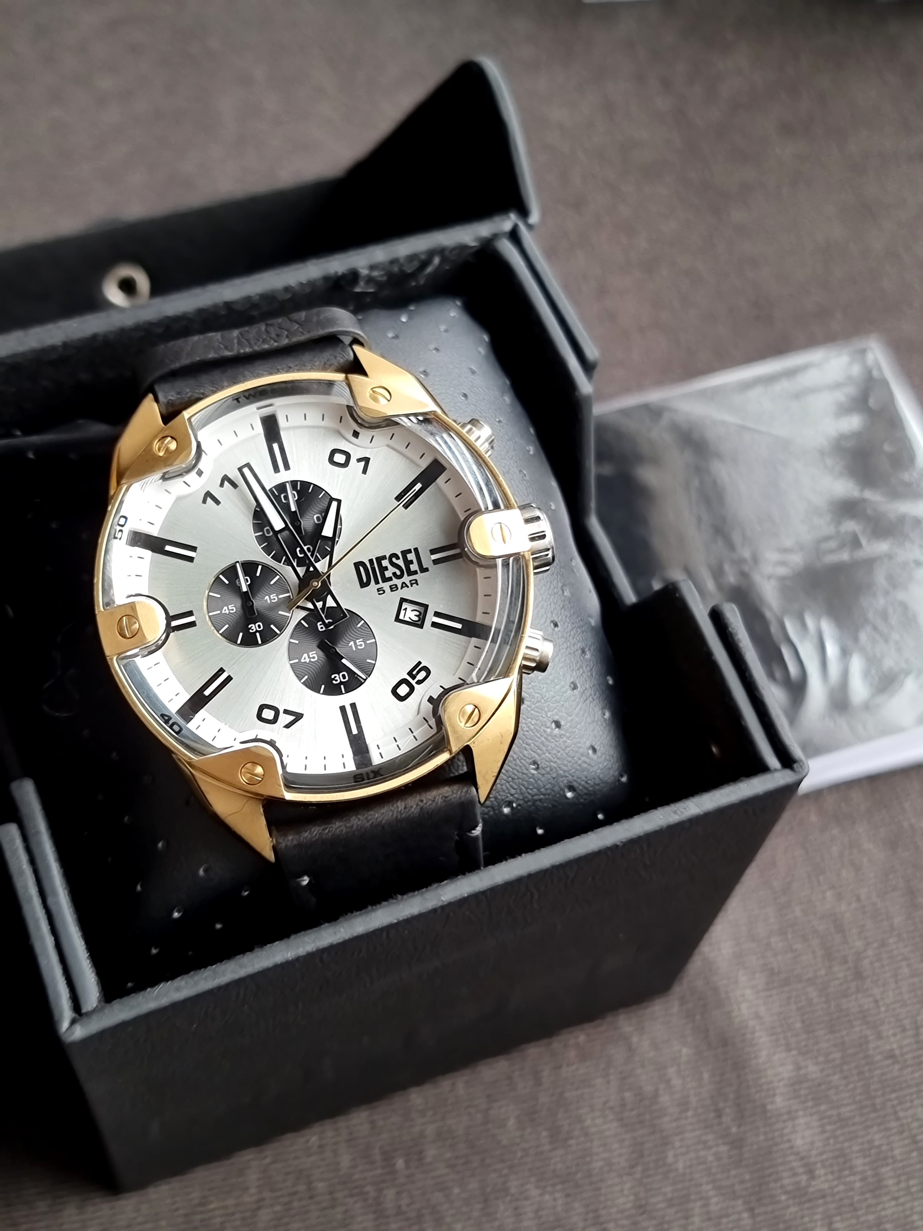 Diesel Spiked Stainless Steel Chronograph Men's Watch DZ4671