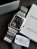 Emporio Armani Diego Automatic Black 32×48mm Dial Silver Watch For Men - AR60057