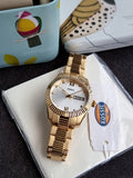 Fossil Scarlette Three-Hand Day-Date Gold-Tone Stainless Steel Watch-ES5199