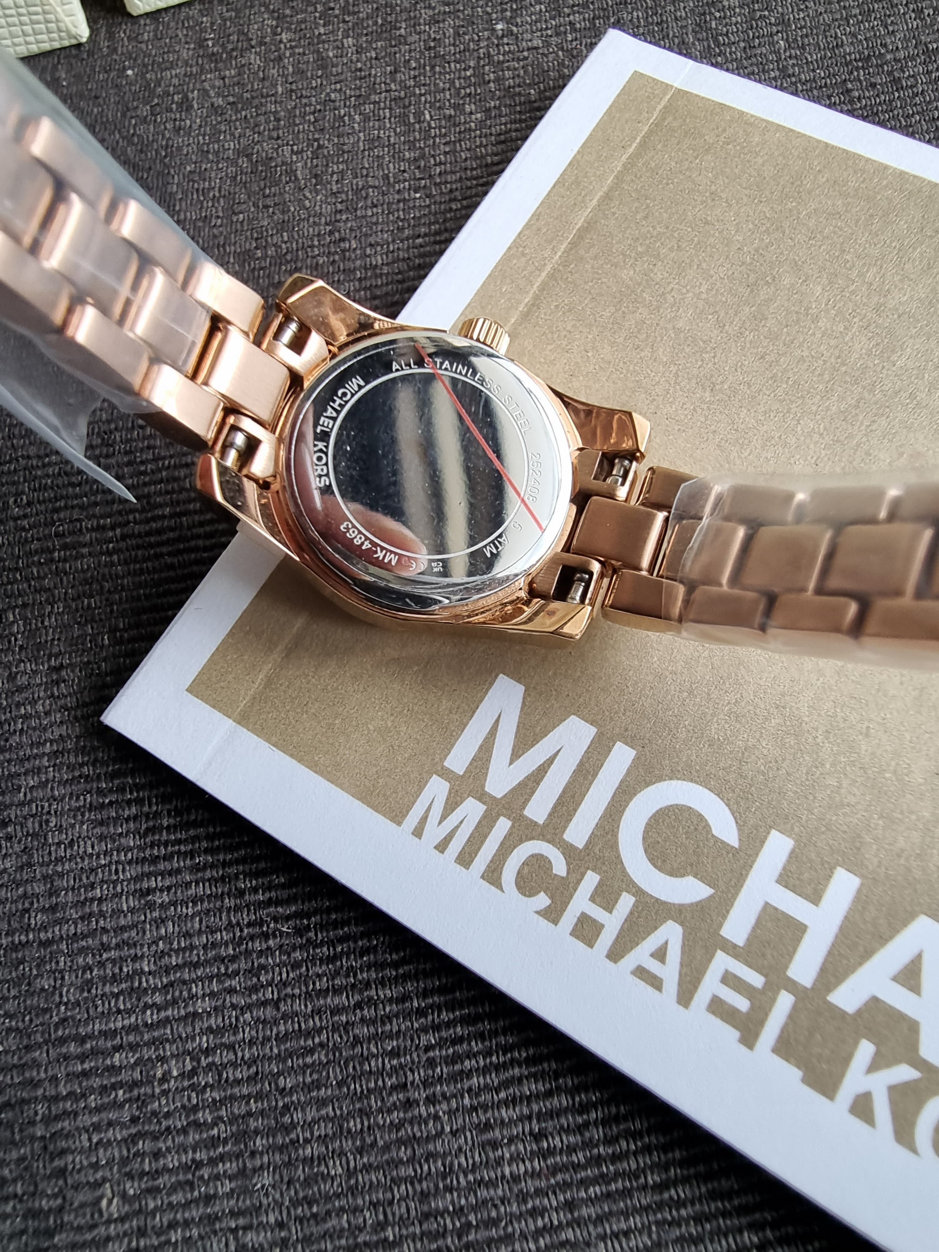 Michael Kors Lexington 19mm Rose Gold Tone Analogue Watch MK4863