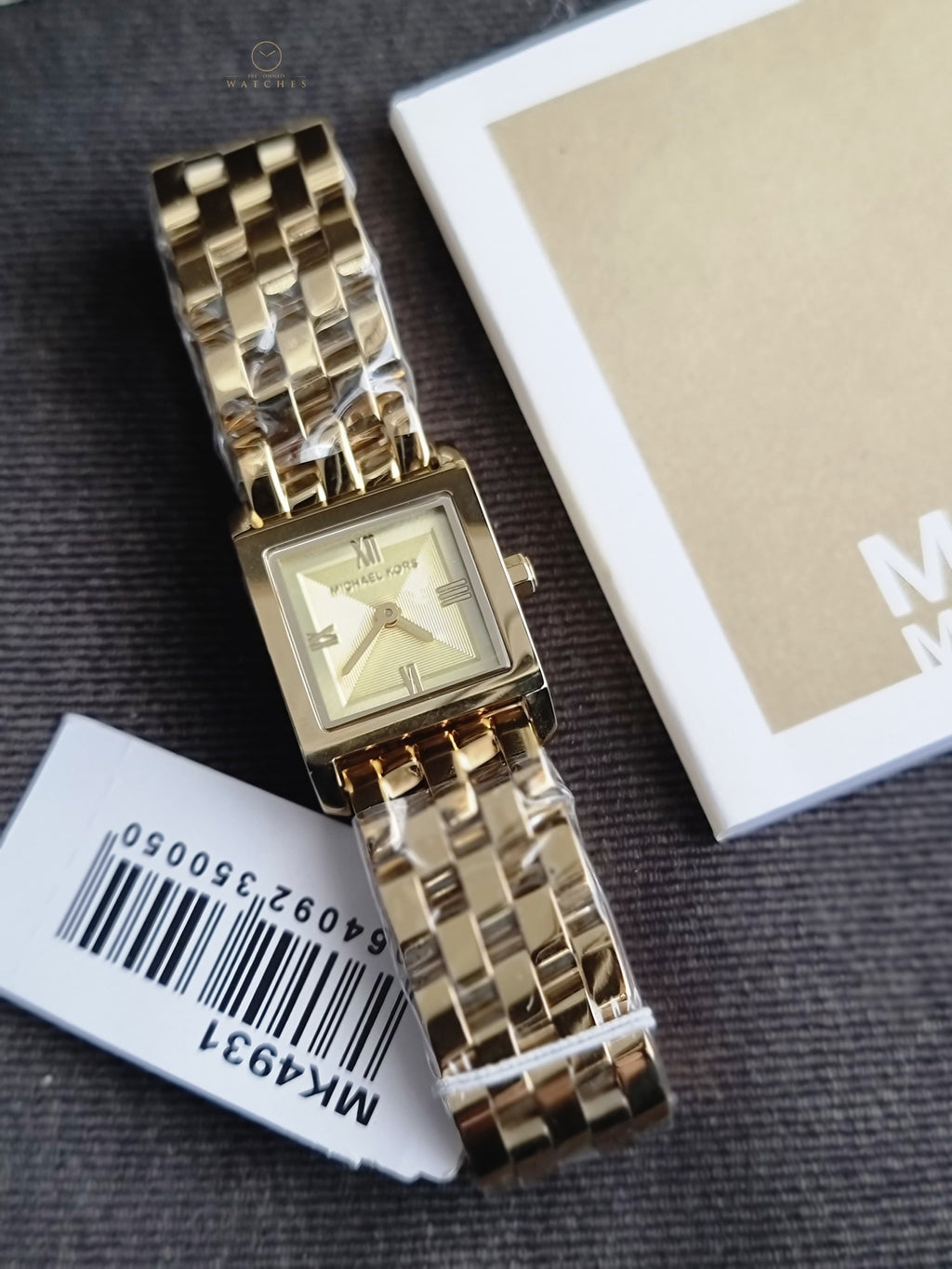 Michael Kors Micro Georgie Quartz Gold Dial Ladies Watch
MK4931