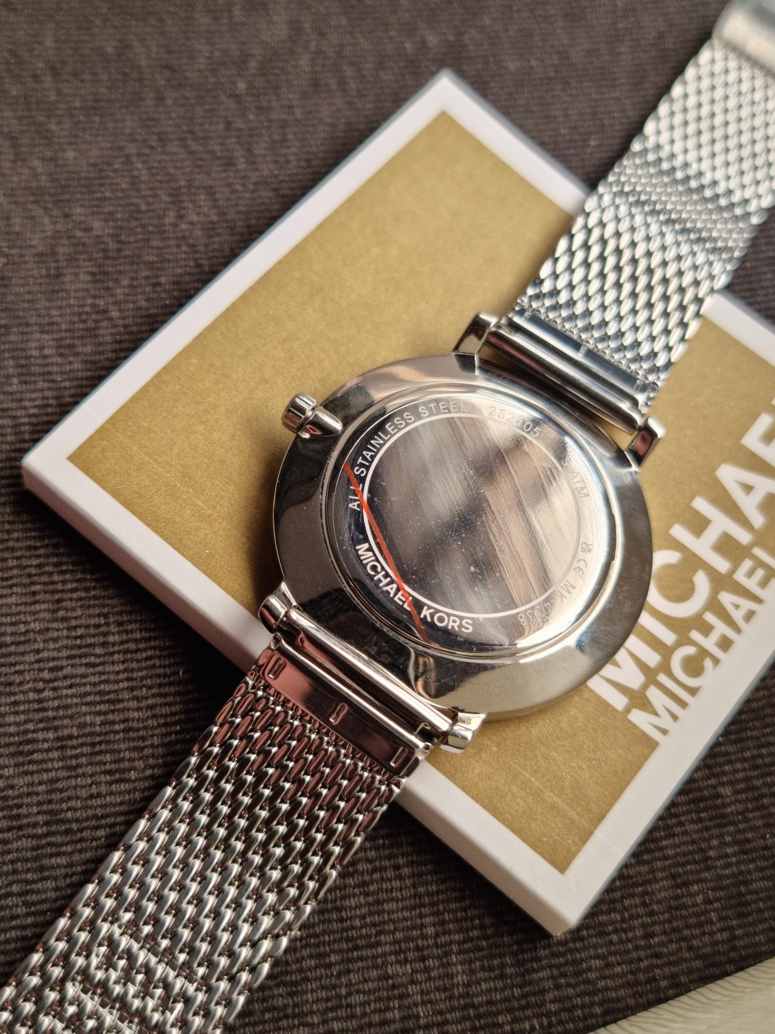 Michael Kors Women’s Quartz Stainless Steel Silver Dial 38mm Watch MK4338