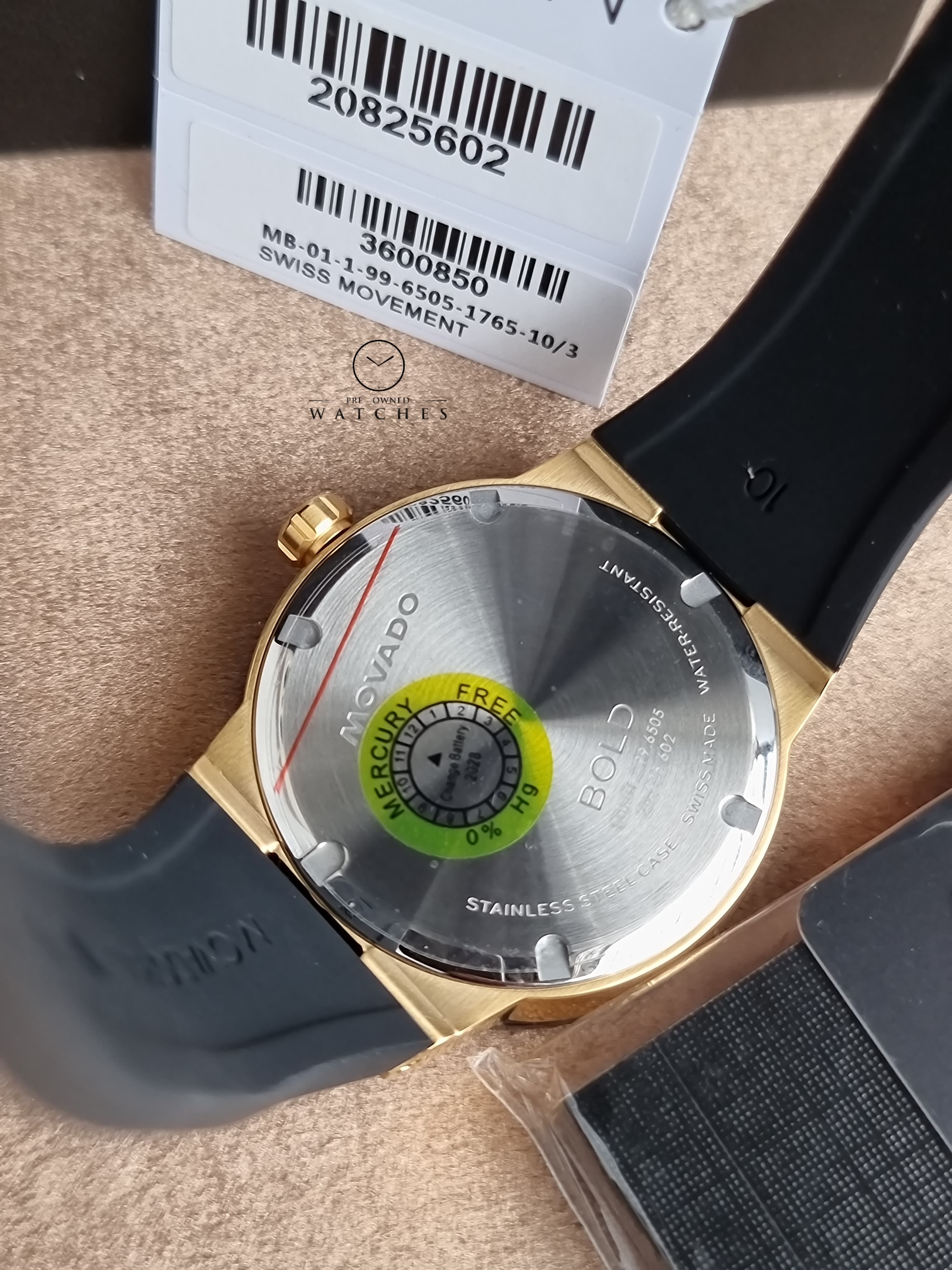 Movado Bold Fusion Quartz Black 42mm Dial Men's Watch 3600850