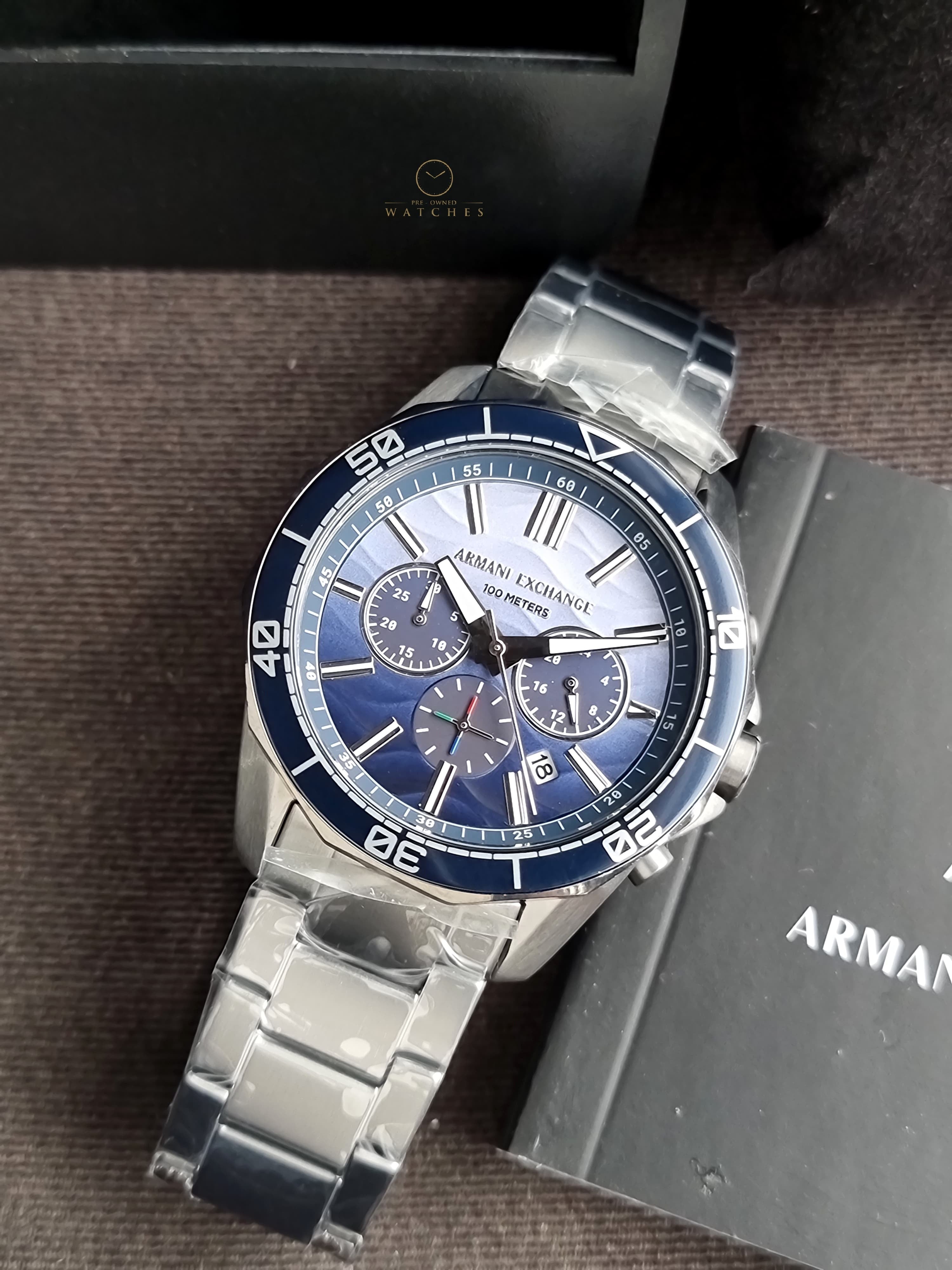 Armani Exchange Spencer Chronograph Quartz Blue Dial Men's Watch
AX1967