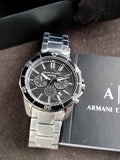 Armani Exchange Spencer Chronograph Quartz Black Dial Gunmetal Chain Men's Watch
AX1959