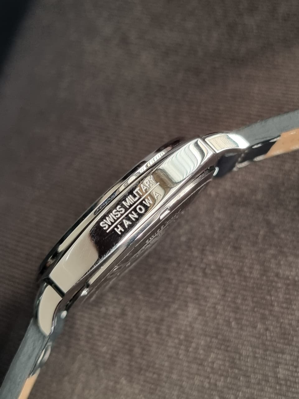 Swiss Military Analog Black 41mm Dial Men's Watch - SM14390JSNBK.H02