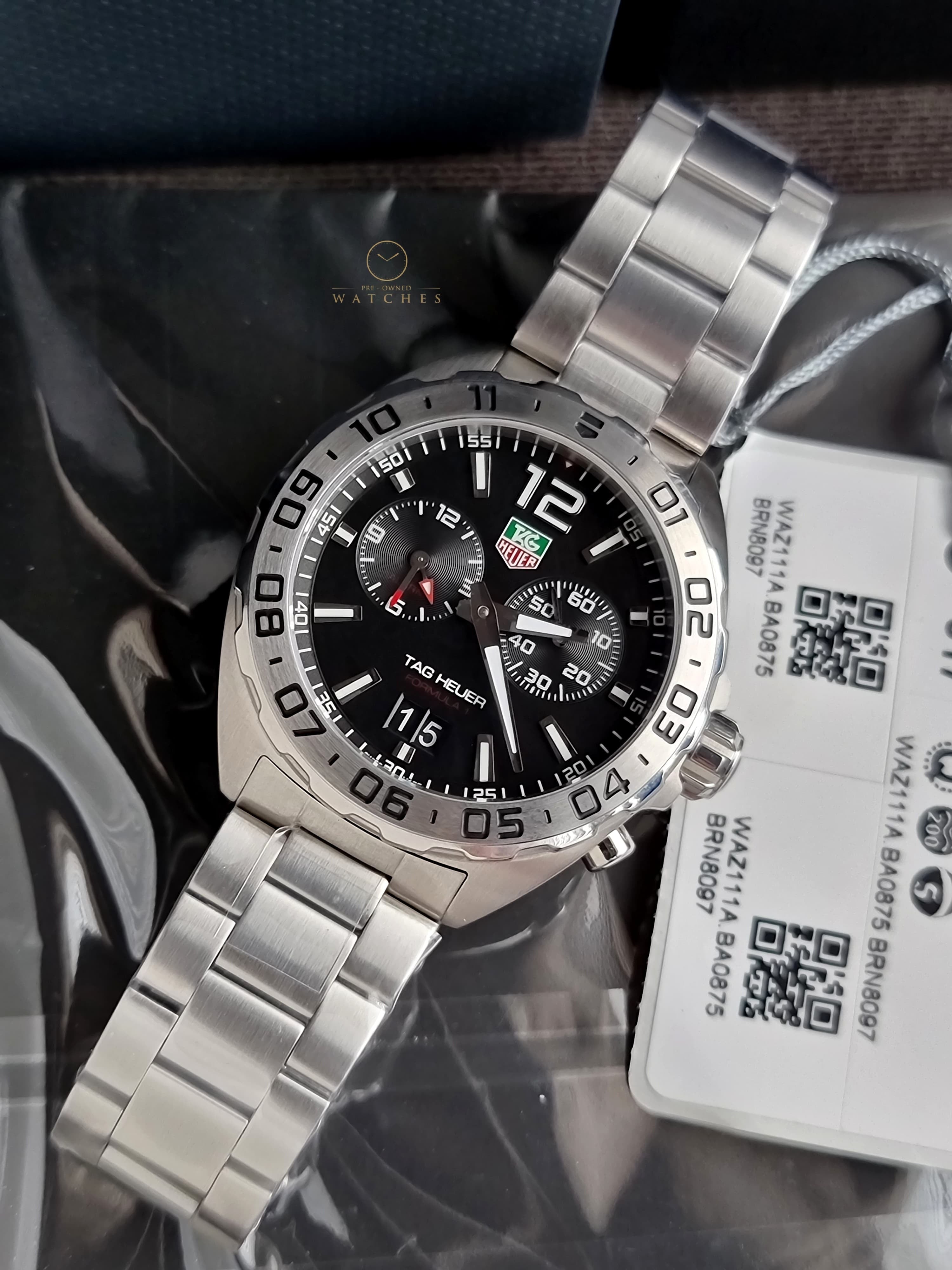 Tag Heuer Orologio Formula 1 41 mm Black Quartz Acciaio WAZ111A.BA0875