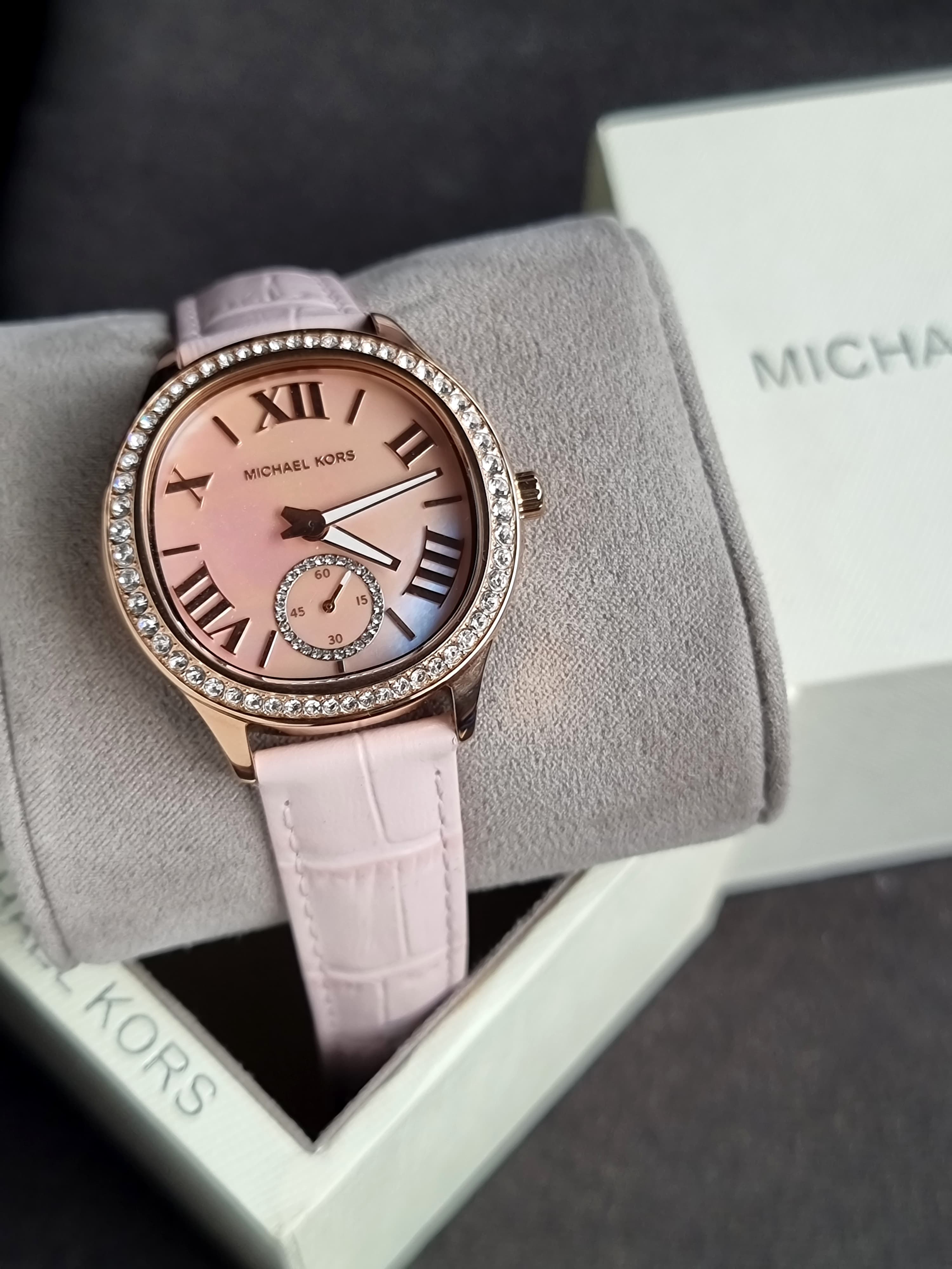 Michael Kors Sage Pave Mother of Pearl Dial Ladies Watch MK4820