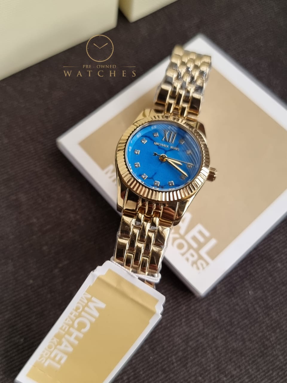 Michael Kors Petite Lexington Quartz Crystal Ladies Watch MK4813