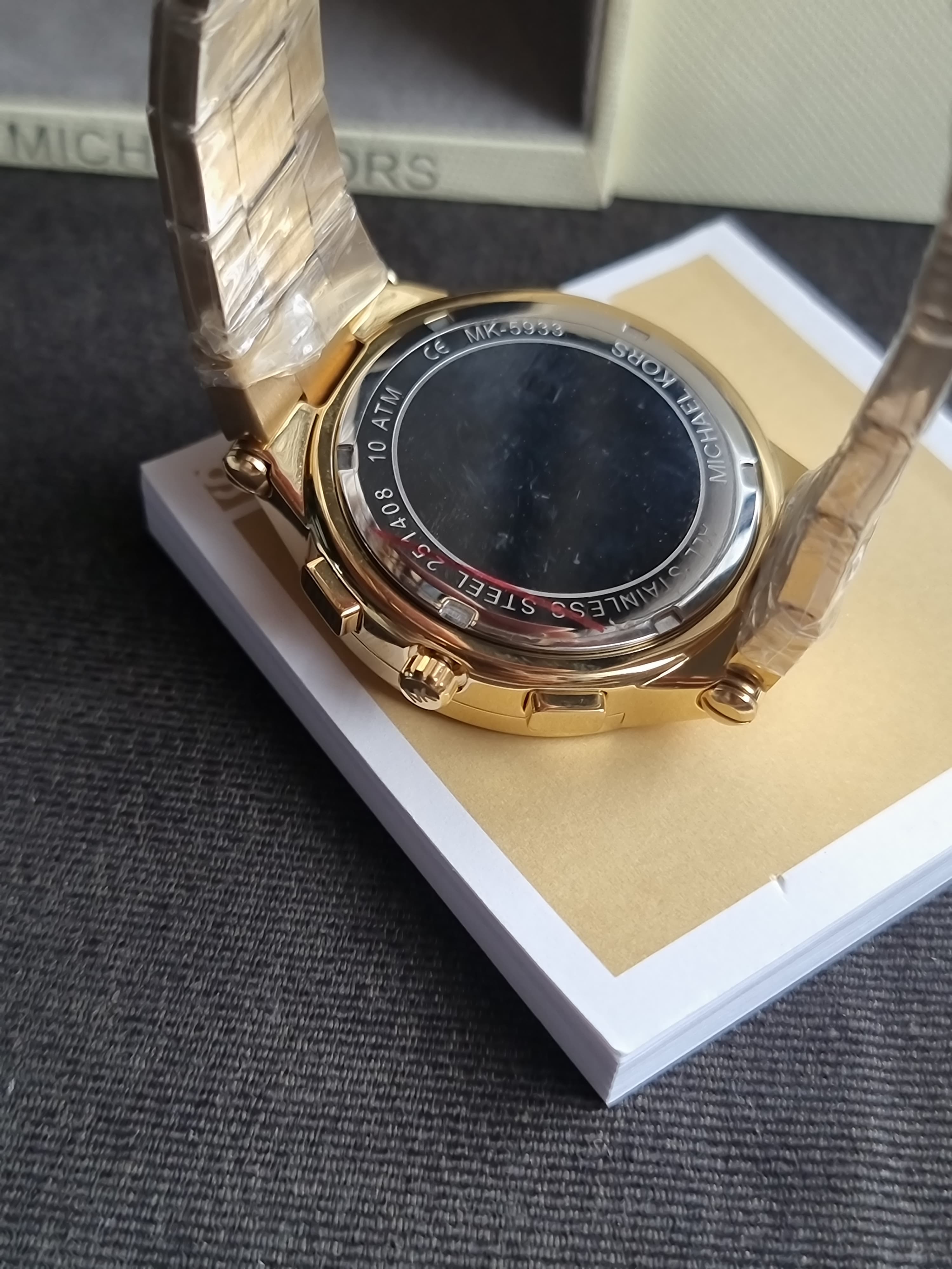 Michael Kors
Wyatt Chronograph White Dial Gold Ion-plated Ladies Watch-MK5933