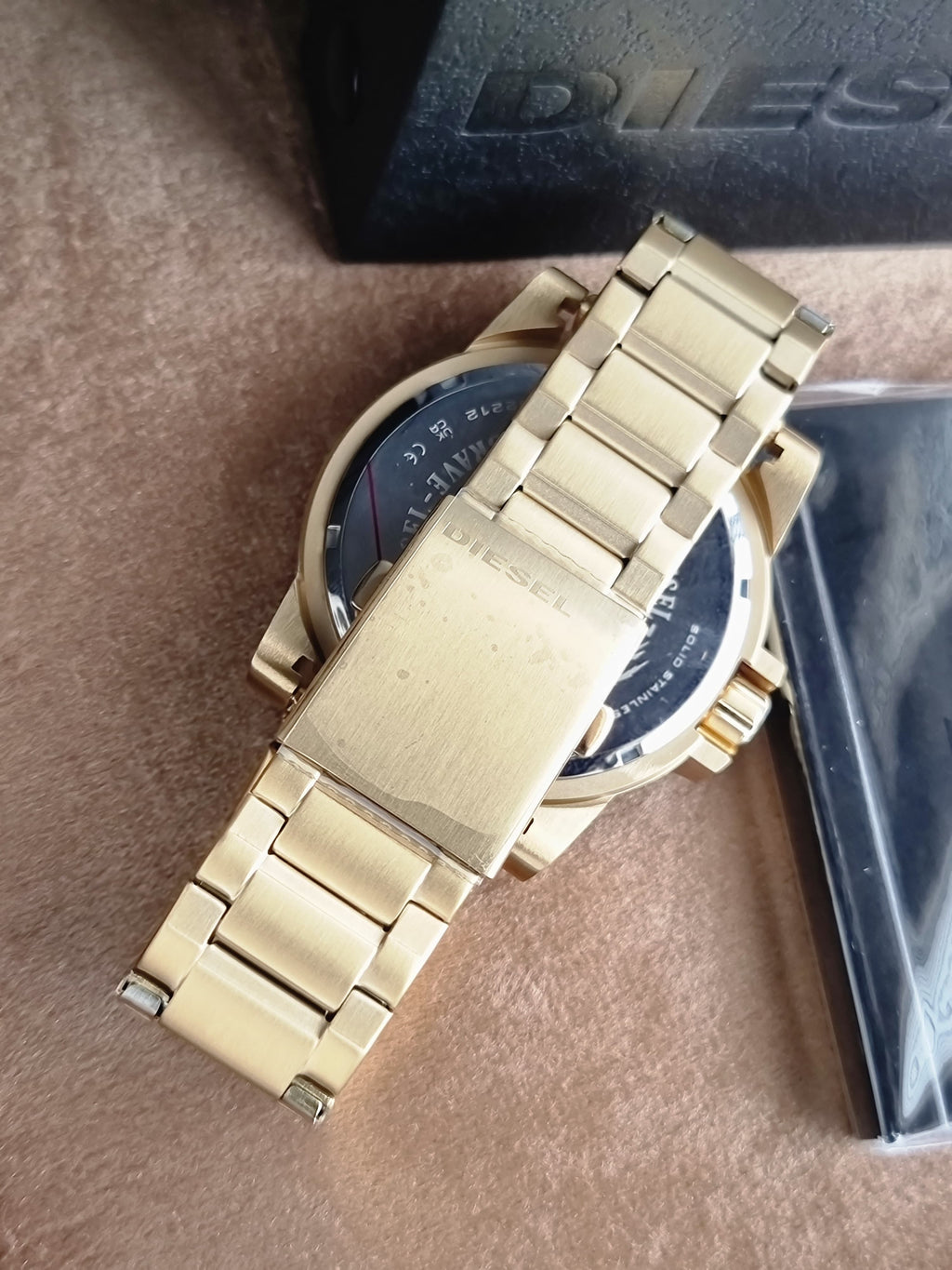 Diesel Men's D-48 Gold Round 48mm Stainless Steel Watch - DZ1912