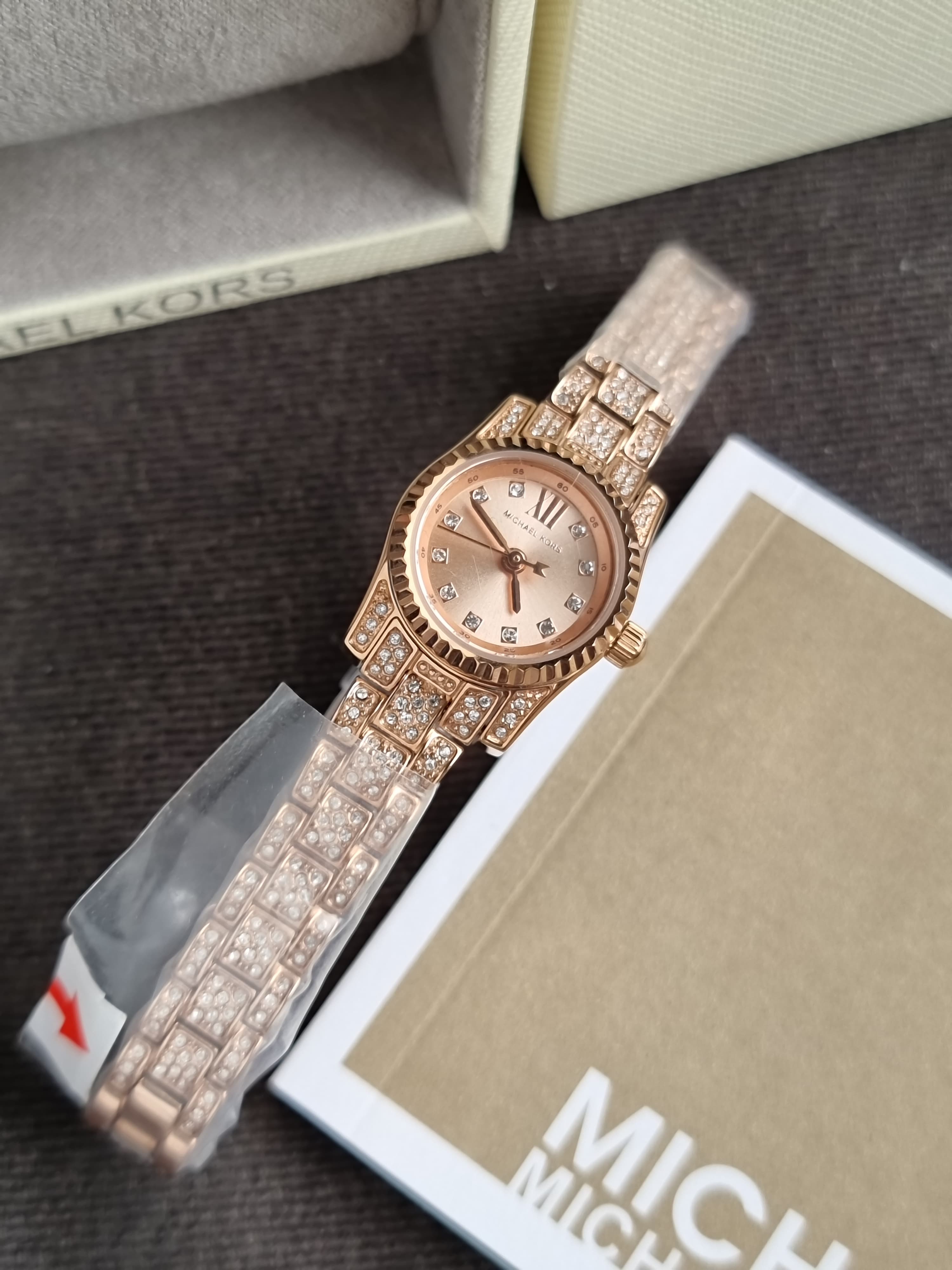 Michael Kors Lexington 19mm Rose Gold Tone Analogue Watch MK4863