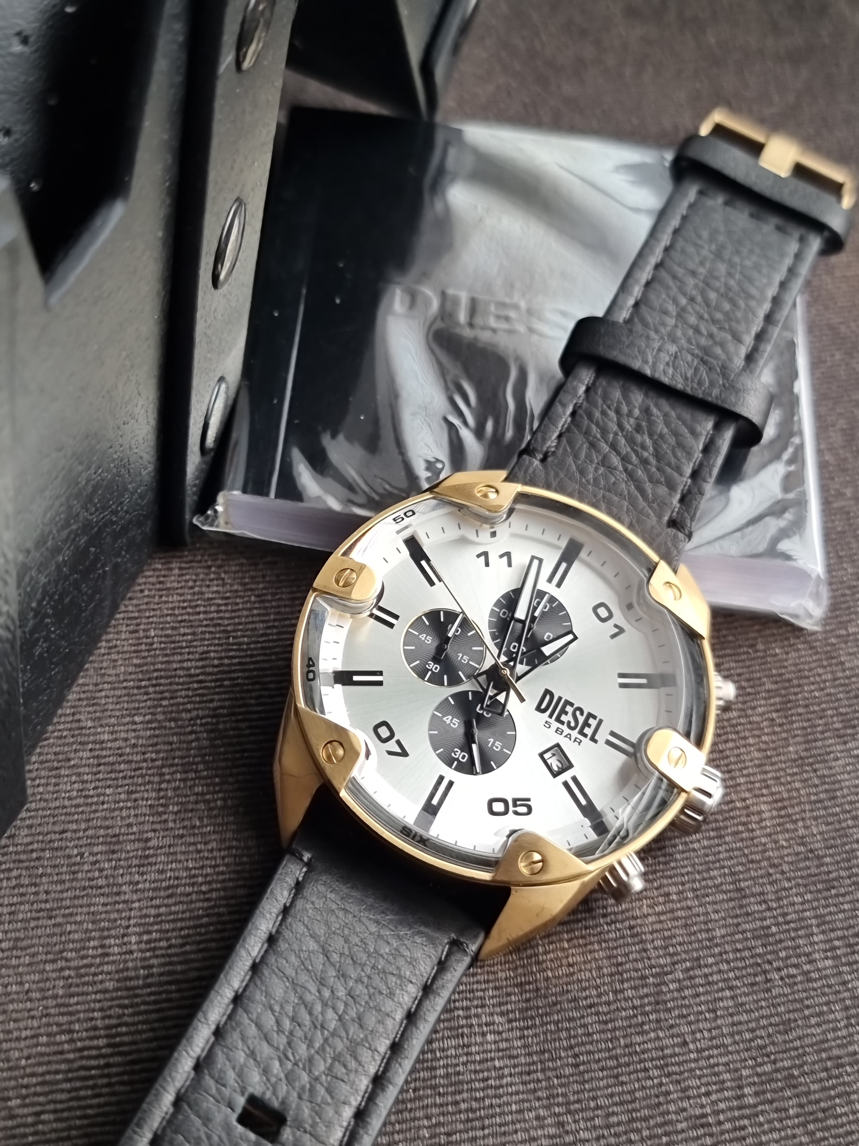 Diesel Spiked Stainless Steel Chronograph Men's Watch DZ4671
