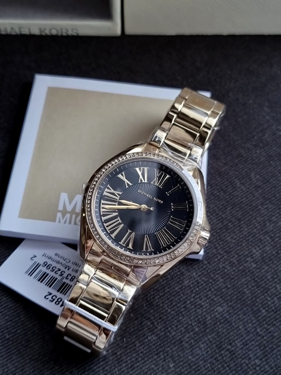 Michael Kors Kacie Quartz Crystal Black Dial Ladies Watch MK4852