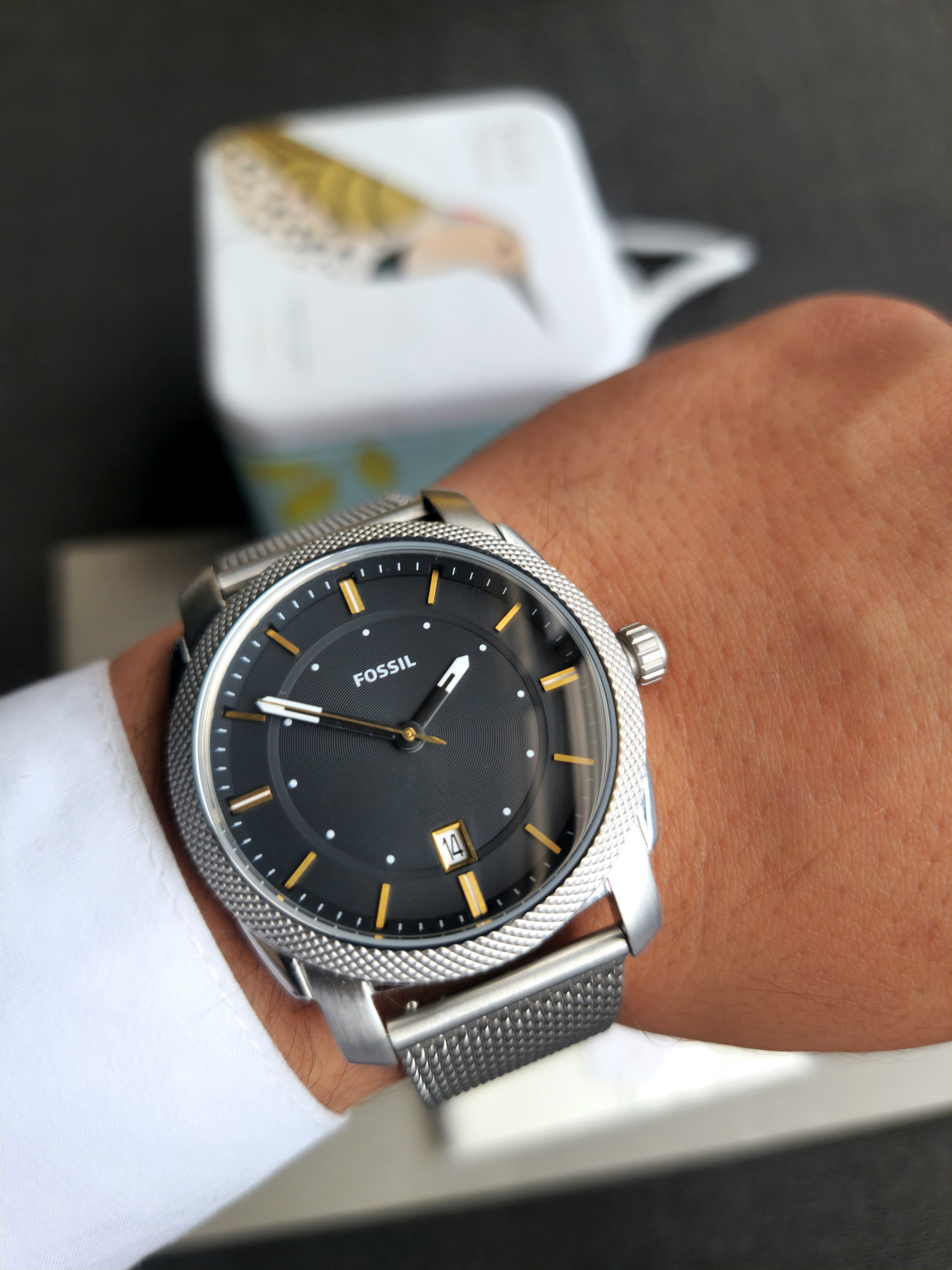 Fossil Analog Men's Watch Stainless Steel Bracelet - FS5883