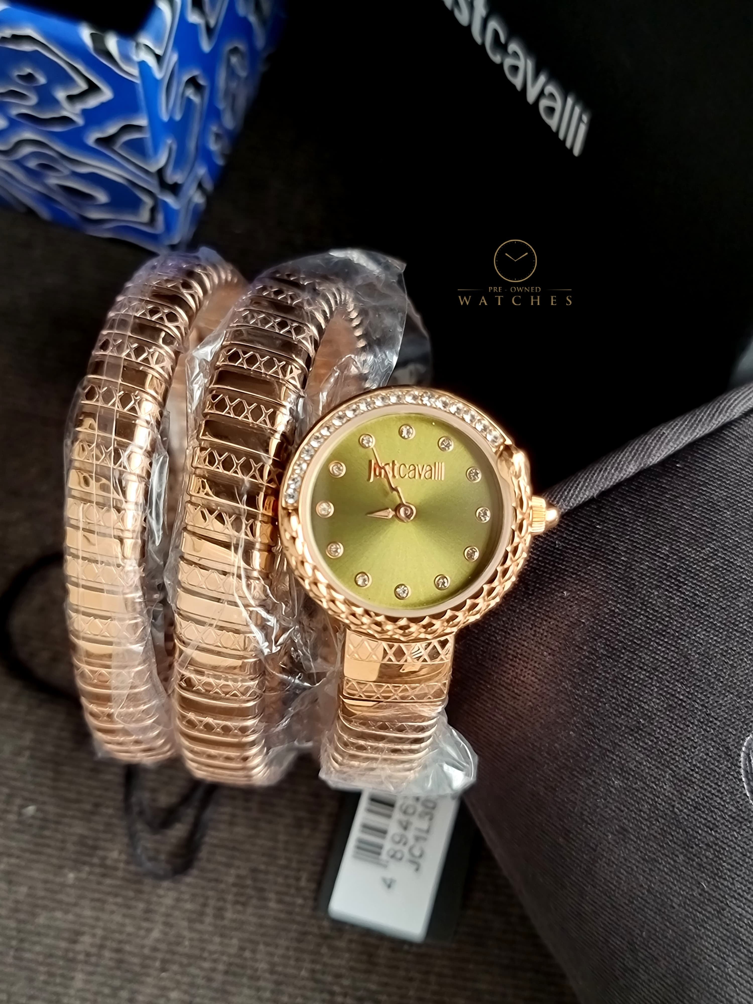 Just Cavalli
Enchanting Snake Quartz Green Dial Ladies Watch
JC1L302M0045