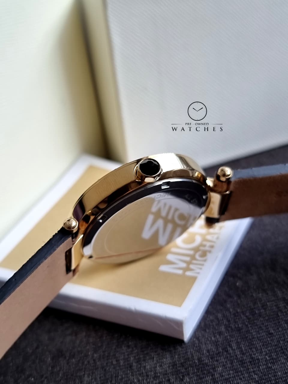 MICHAEL KORS Parker Quartz Crystal Black Dial Ladies Watch MK4723