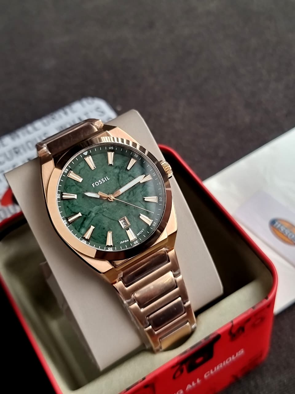 Fossil
Everett Quartz Green Dial Men's Watch
FS6074