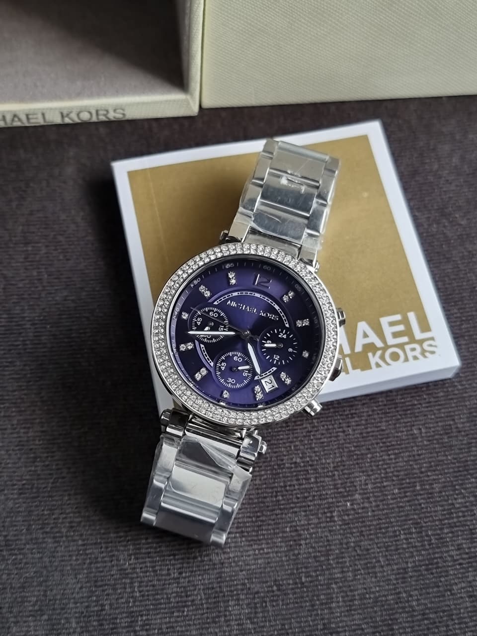 Michael Kors Women’s Quartz Stainless Steel Blue Dial 39mm Watch Mk6117