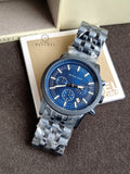 Michael Kors Hutton Blue 44mm Watch MKO1165