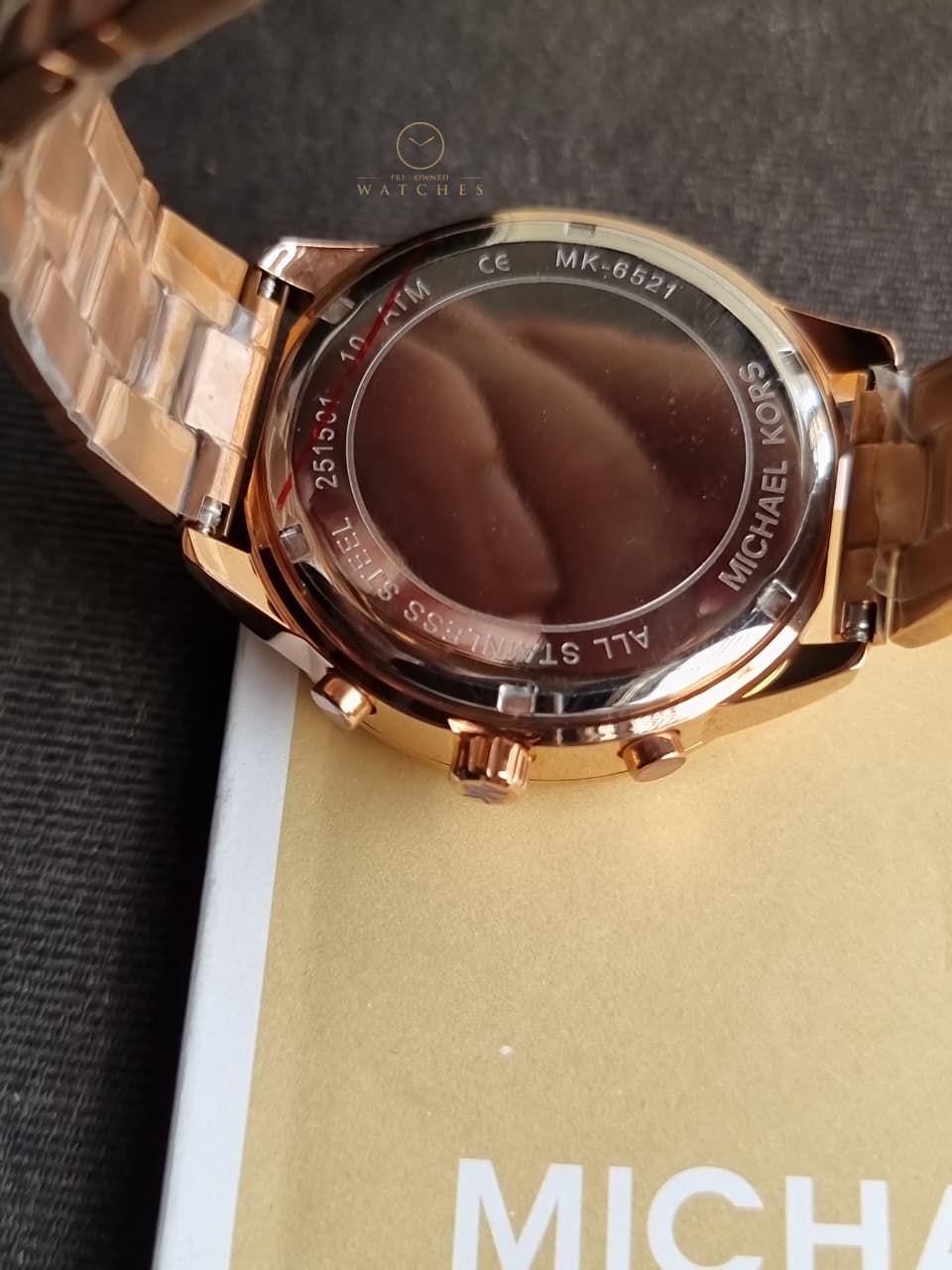 Michael Kors Women’s Quartz Rose Gold Stainless Steel Rose Gold Dial 40mm Watch MK6521
