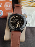 Fossil Men's Privateer Chronograph, Black Stainless Steel Watch - BQ2820