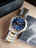 Hugo Boss Two-tone Stainless Steel Navy Blue Dial 1514201 Automatic Men's Watch