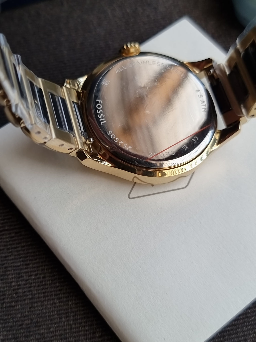 Fossil Gilmore Quartz Black 38mm Dial Ladies Watch CE1132 (Without Tag)