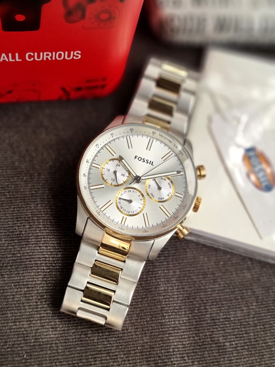 Fossil Sullivan Multifunction Two-Tone Stainless Steel Watch BQ2694