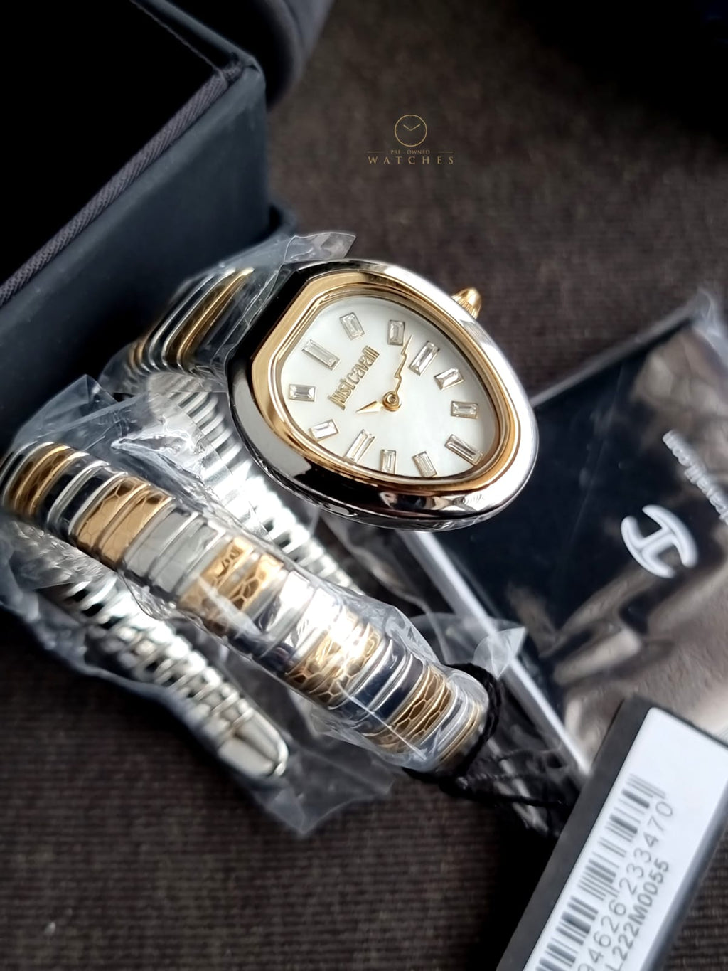Just Cavalli Signature Snake Ladies Watch JC1L222M0055