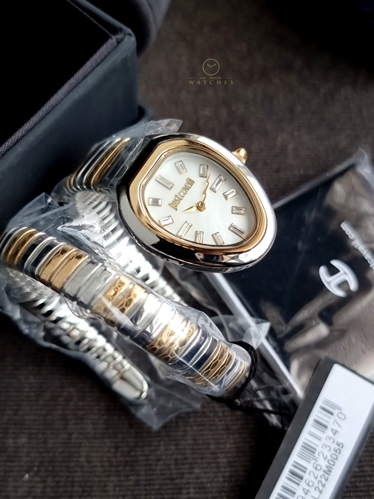 Just Cavalli Signature Snake Ladies Watch JC1L222M0055