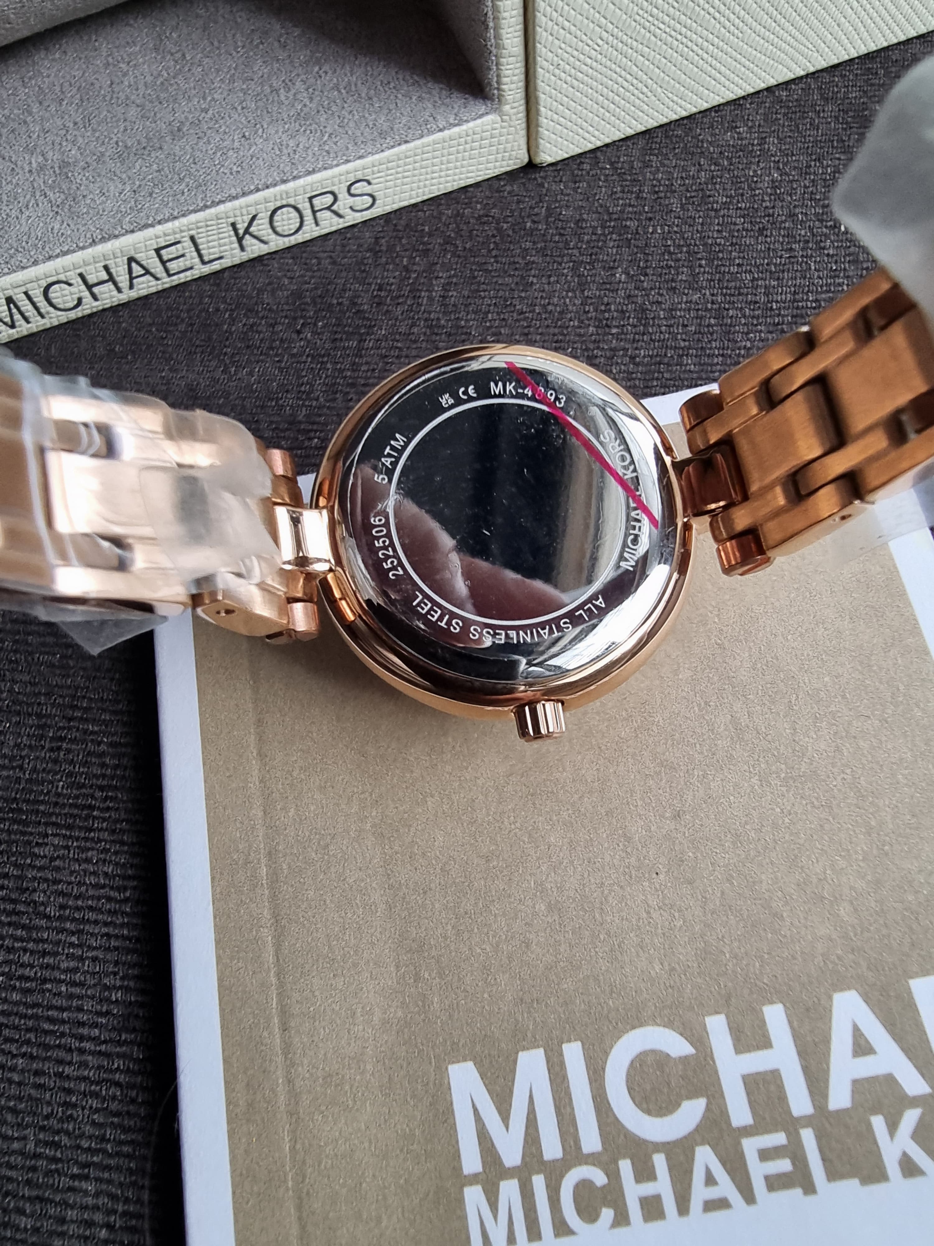 Michael Kors Laney White Mother-Of-Pearl Dial Women 30mm MK4893