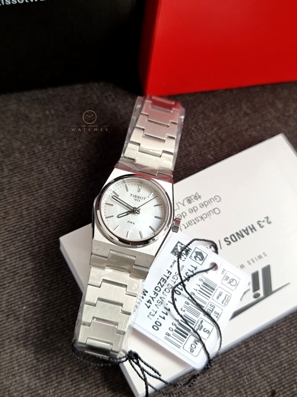 Tissot
Ladies T-Classic PRX Mother of Pearl Dial Watch
T137.010.11.111.00