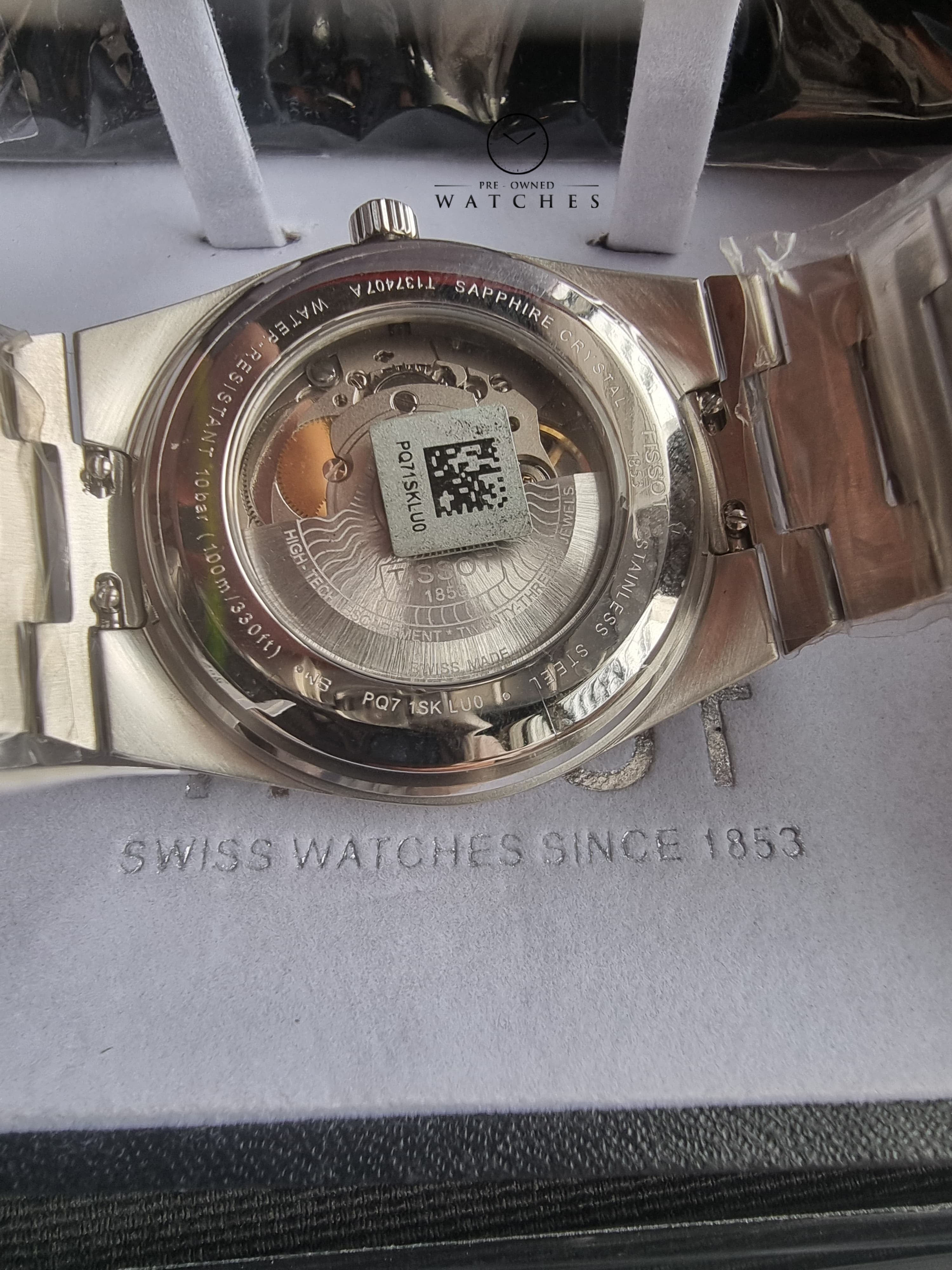 Tissot PRX Powermatic 80 Grey Stainless Steel Silver Dial Automatic Watch for Men's T137.407.21.031.00