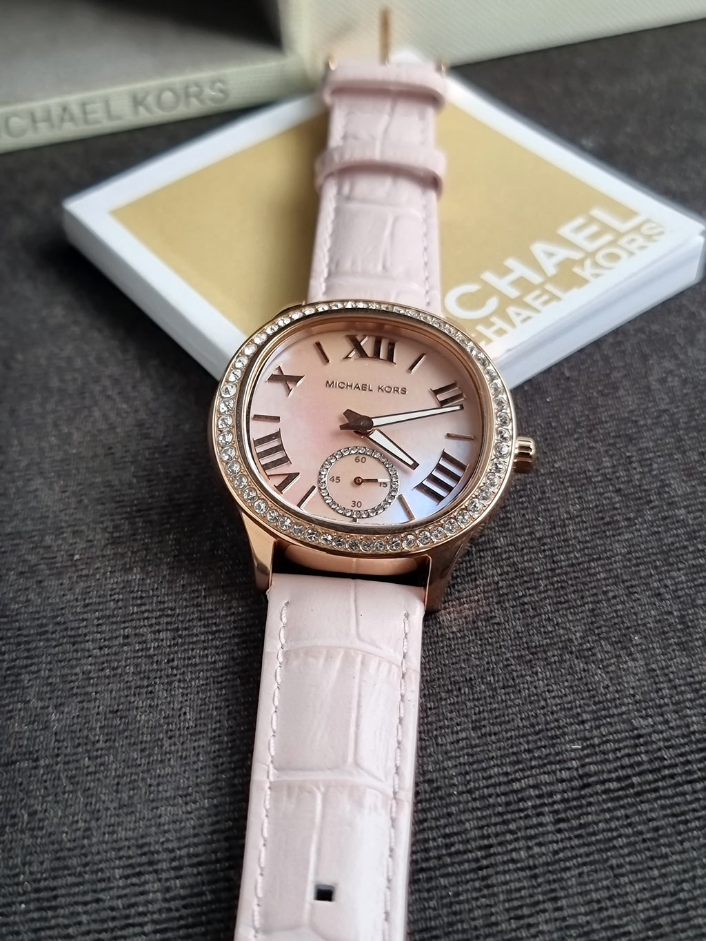 Michael Kors Sage Pave Mother of Pearl Dial Ladies Watch MK4820