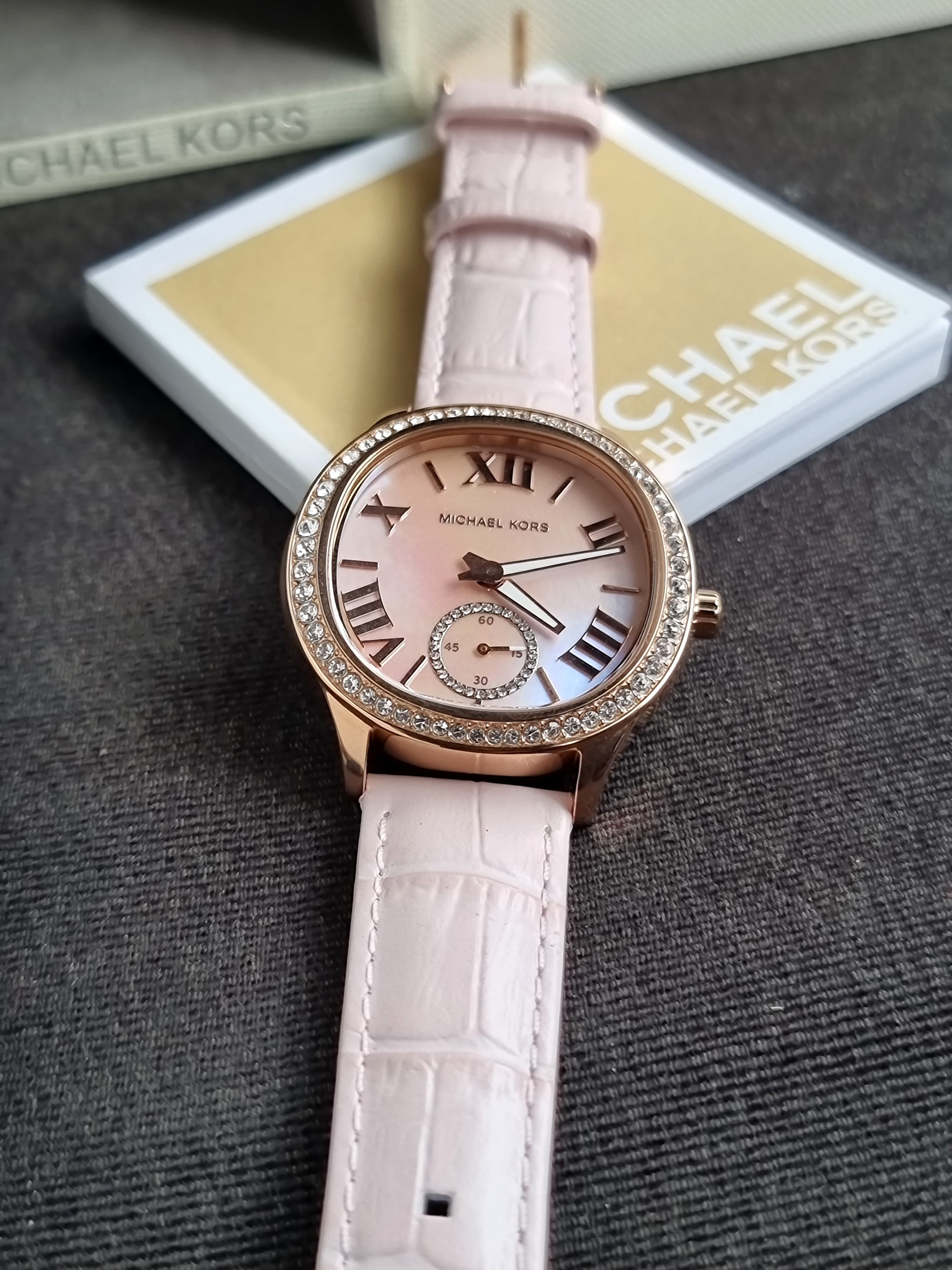 Michael Kors Sage Pave Mother of Pearl Dial Ladies Watch MK4820