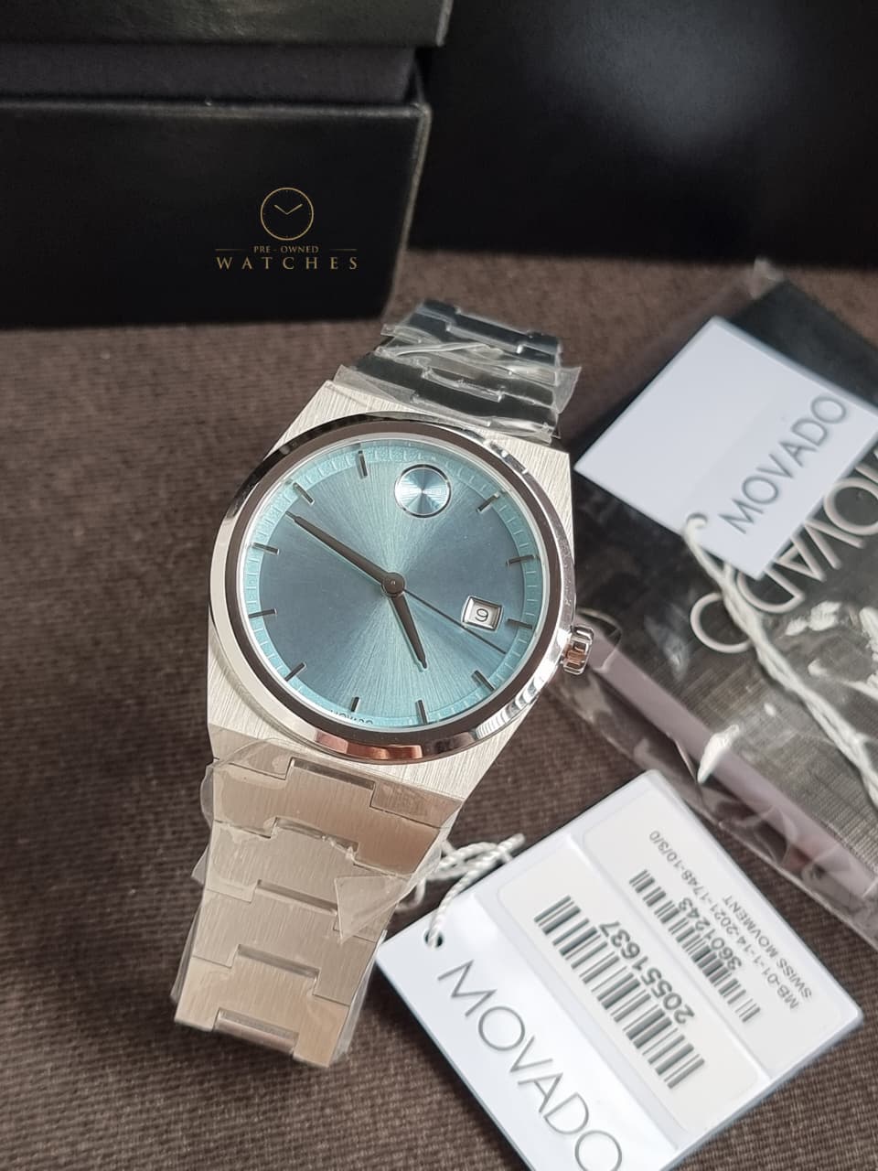 Movado Bold Quest Blue Dial Quartz 40mm Watch 3601243