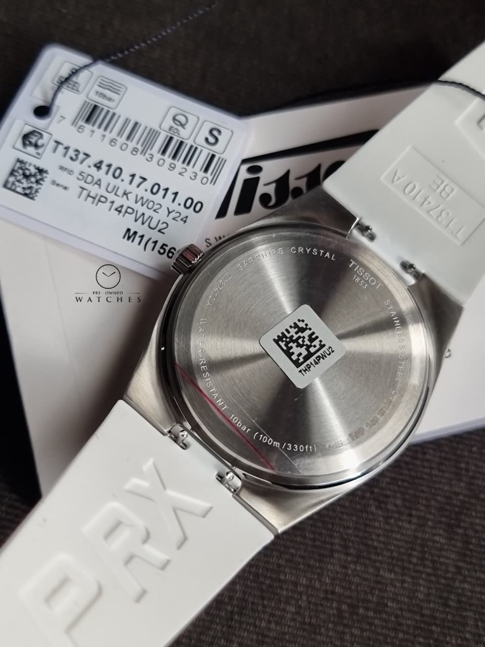 Tissot 
PRX Quartz White Dial Men's Watch
T137.410.17.011.00