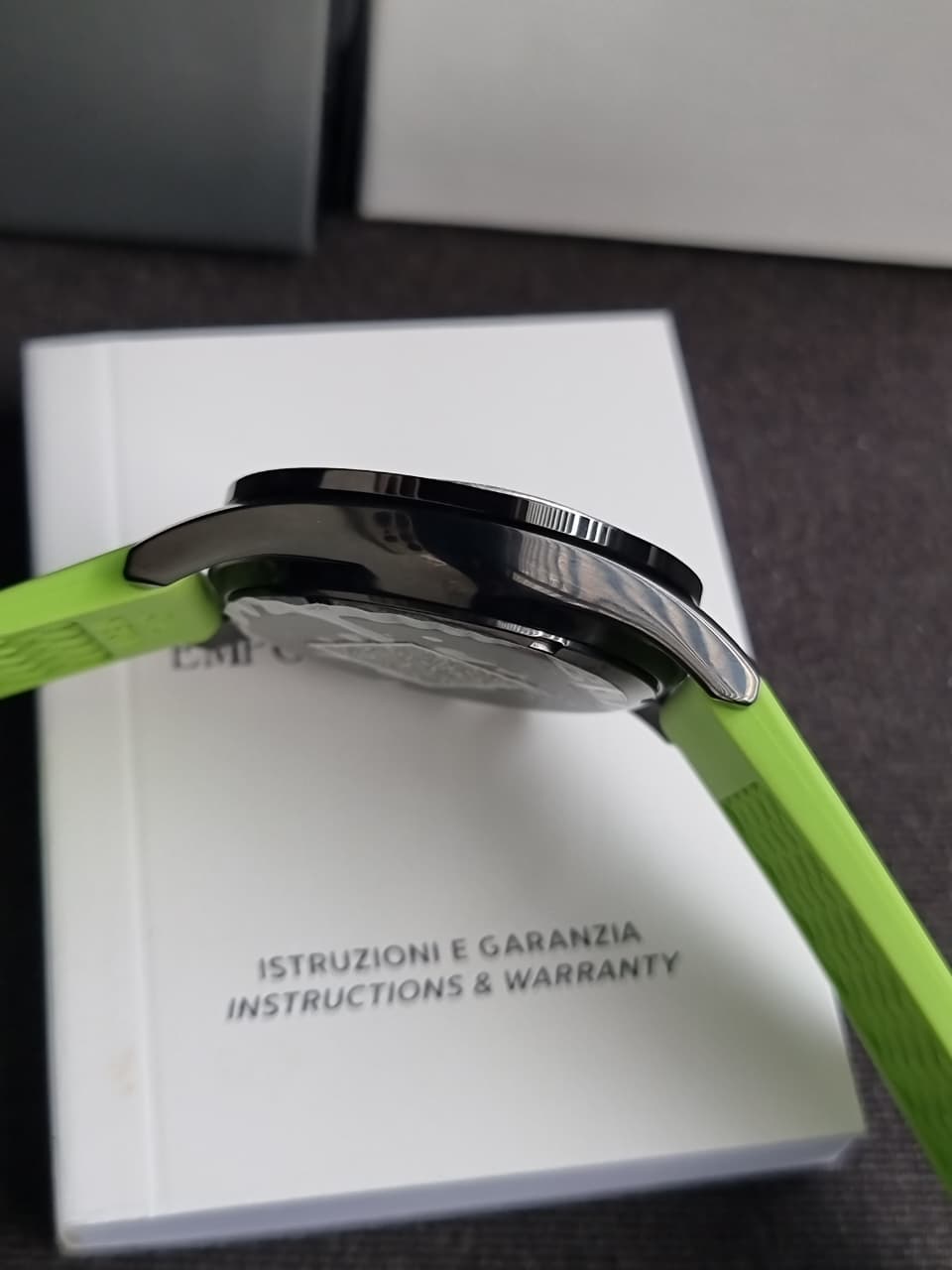 Emporio Armani Chronograph Black Dial Men's Watch - AR6114