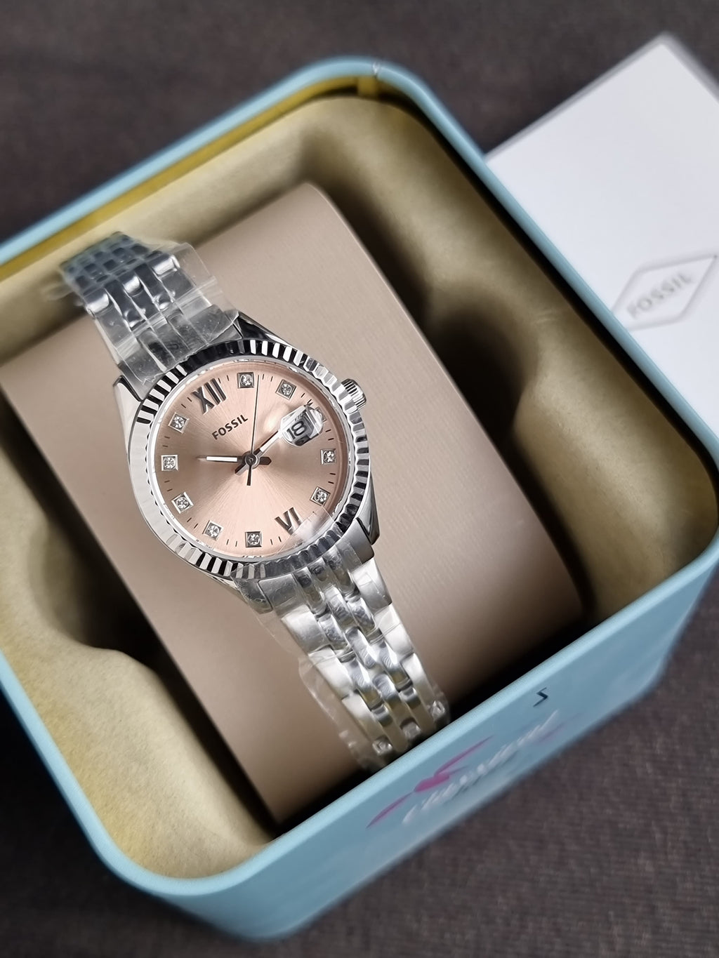 FS Women's Scarlette Micro Three-Hand Date Stainless Steel Watch - ES5150