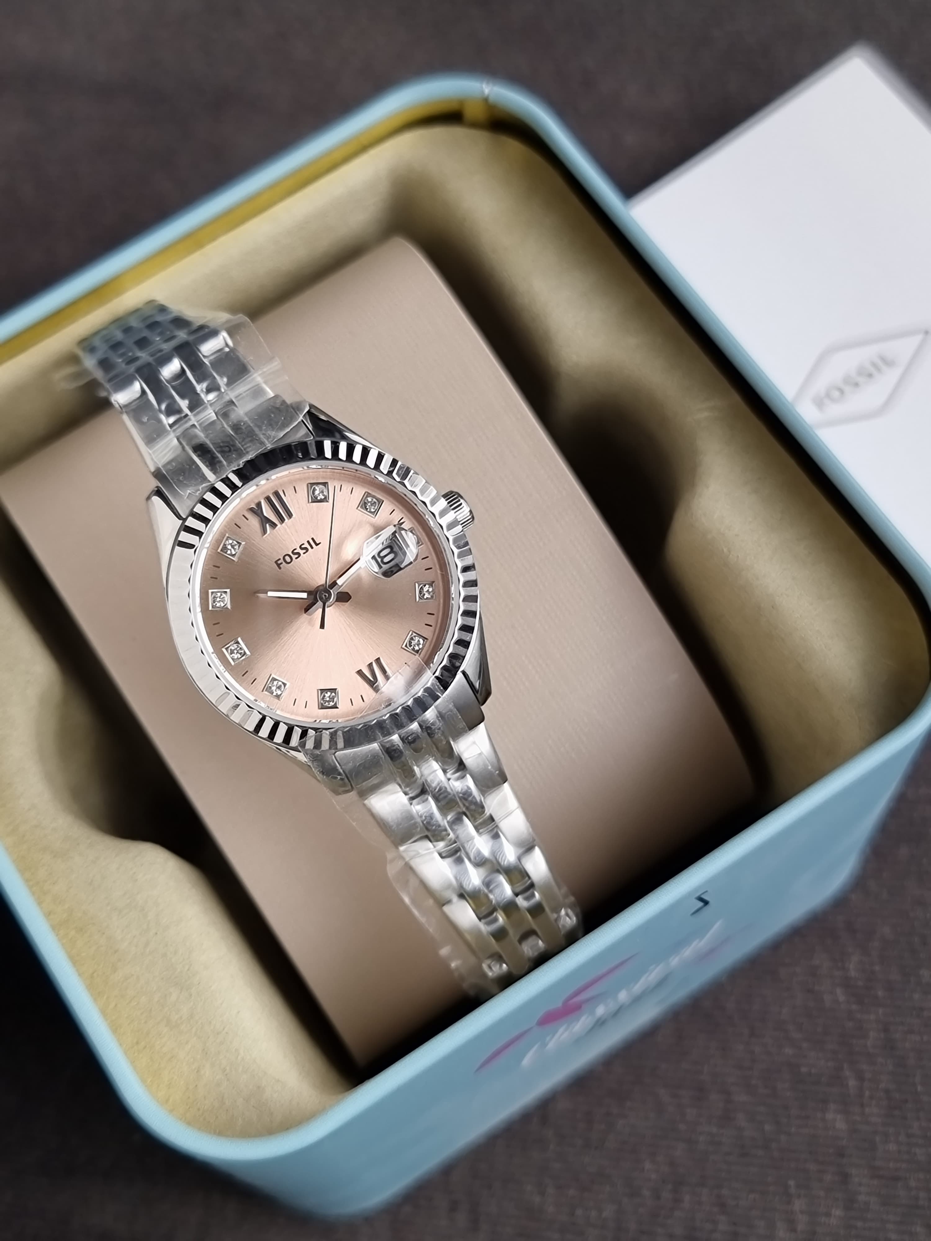 FS Women's Scarlette Micro Three-Hand Date Stainless Steel Watch - ES5150