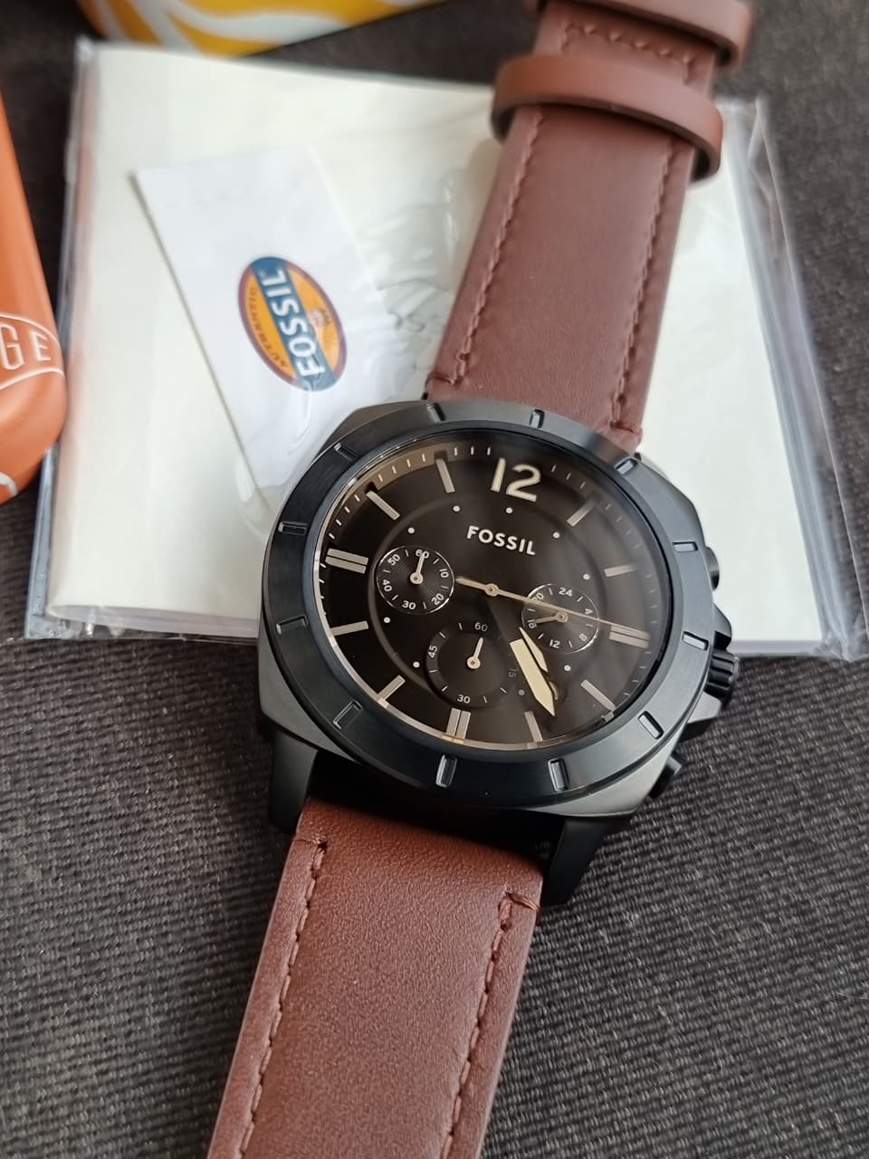 Fossil Men's Privateer Chronograph, Black Stainless Steel Watch - BQ2820