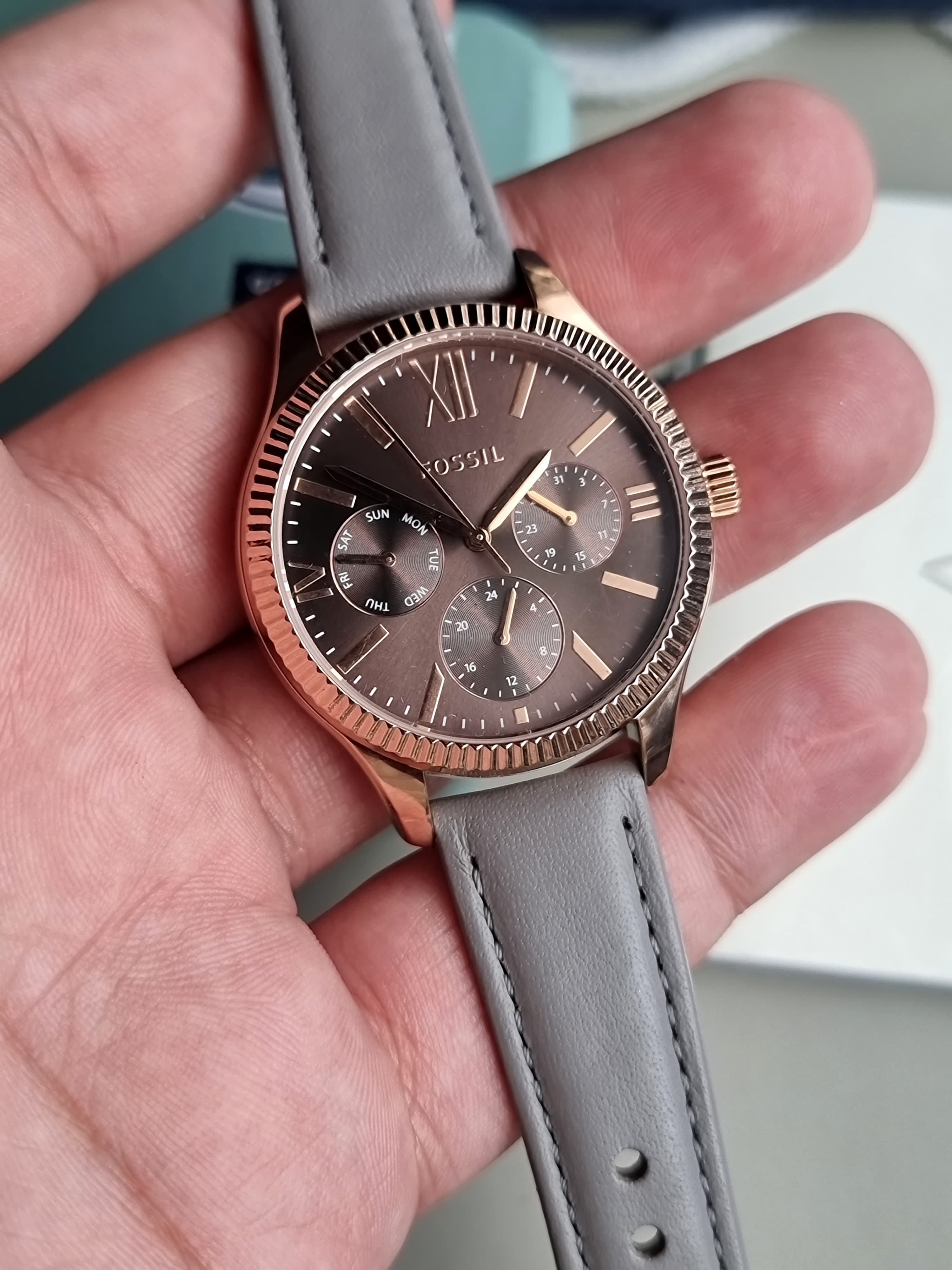 Fossil Analog Grey Dial Women's Watch-BQ3764