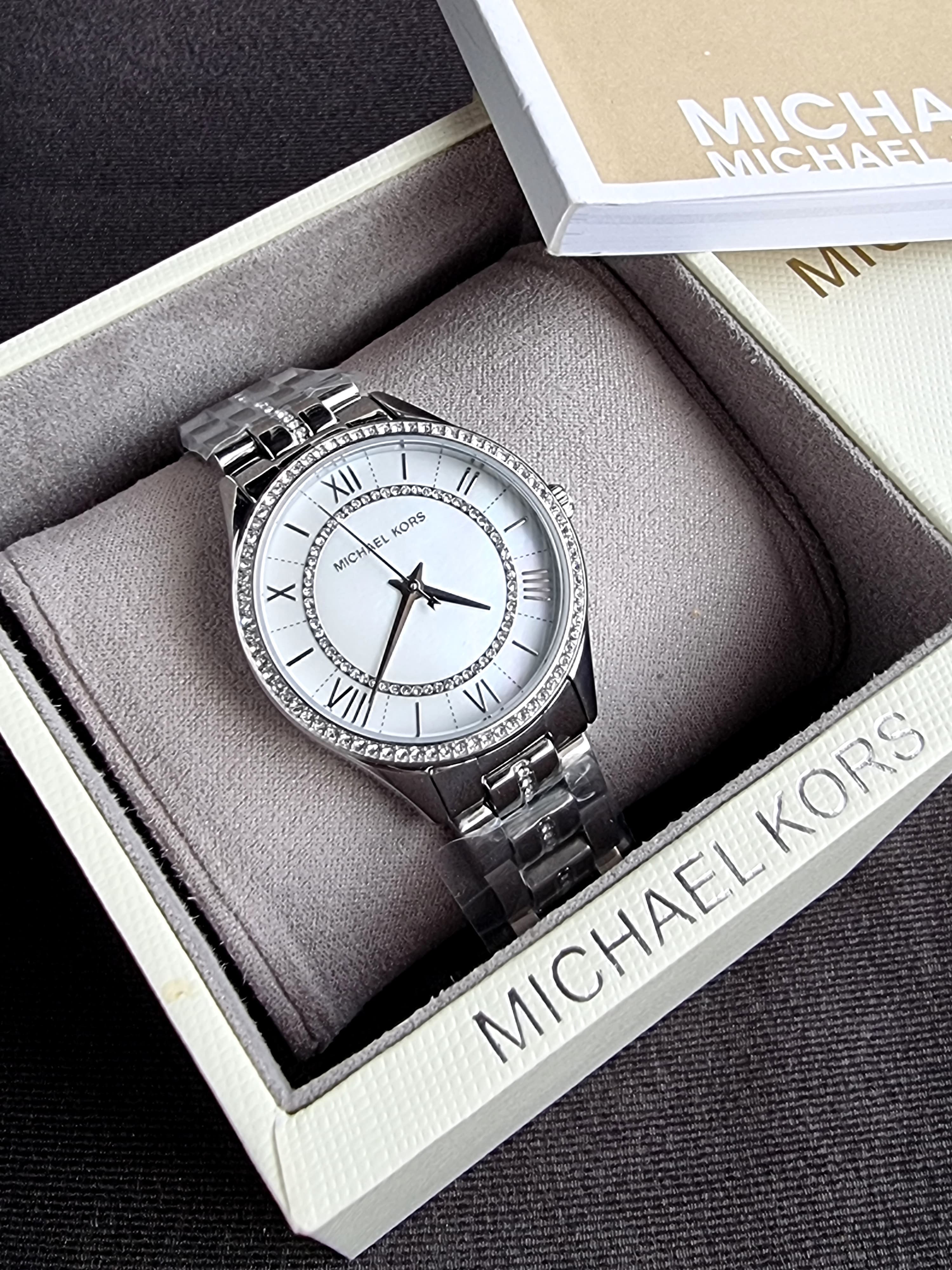 MICHAEL KORS Lauryn Crystal Mother of Pearl Dial Ladies Watch MK3900