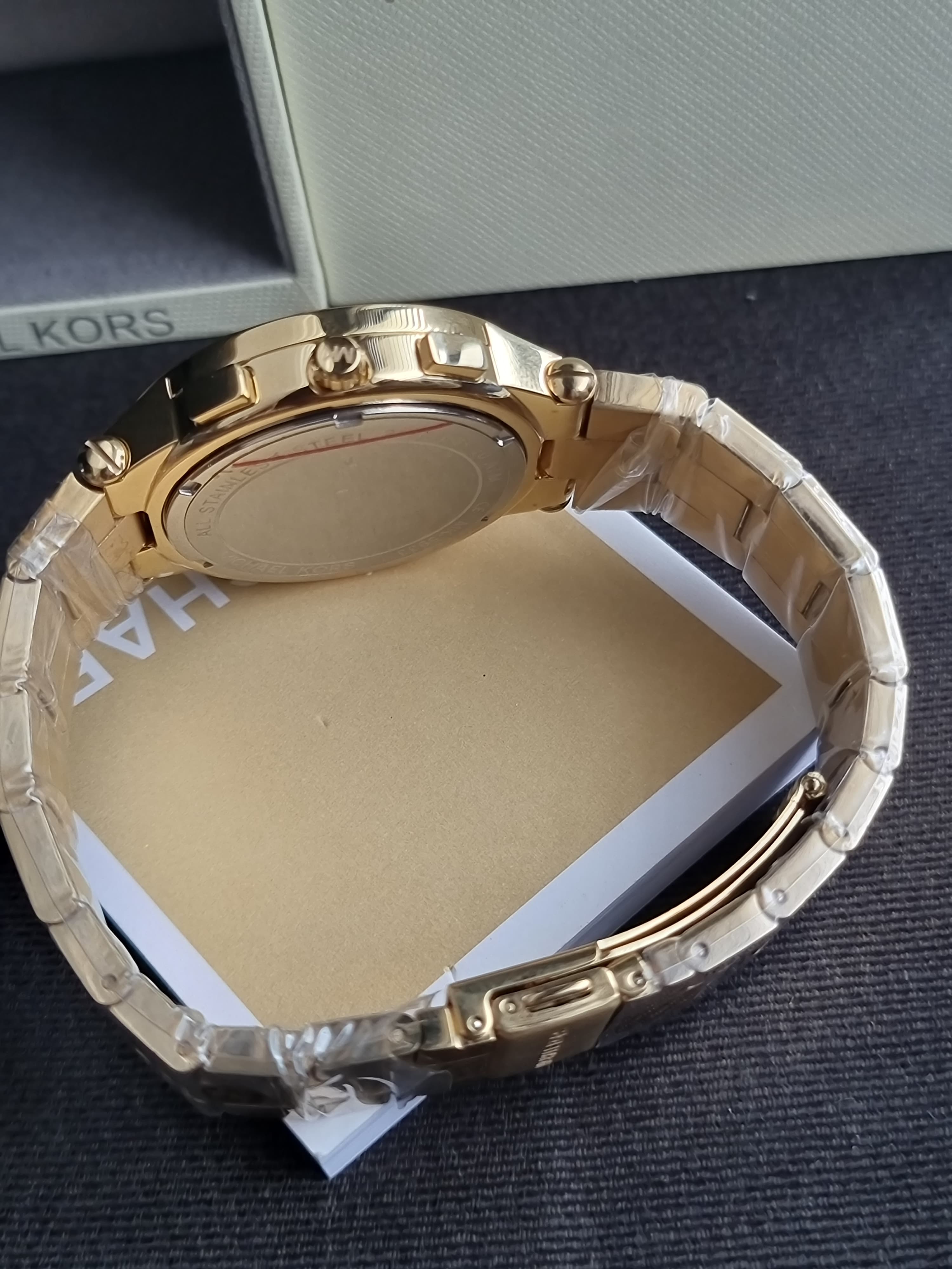 Michael Kors
Wyatt Chronograph White Dial Gold Ion-plated Ladies Watch-MK5933